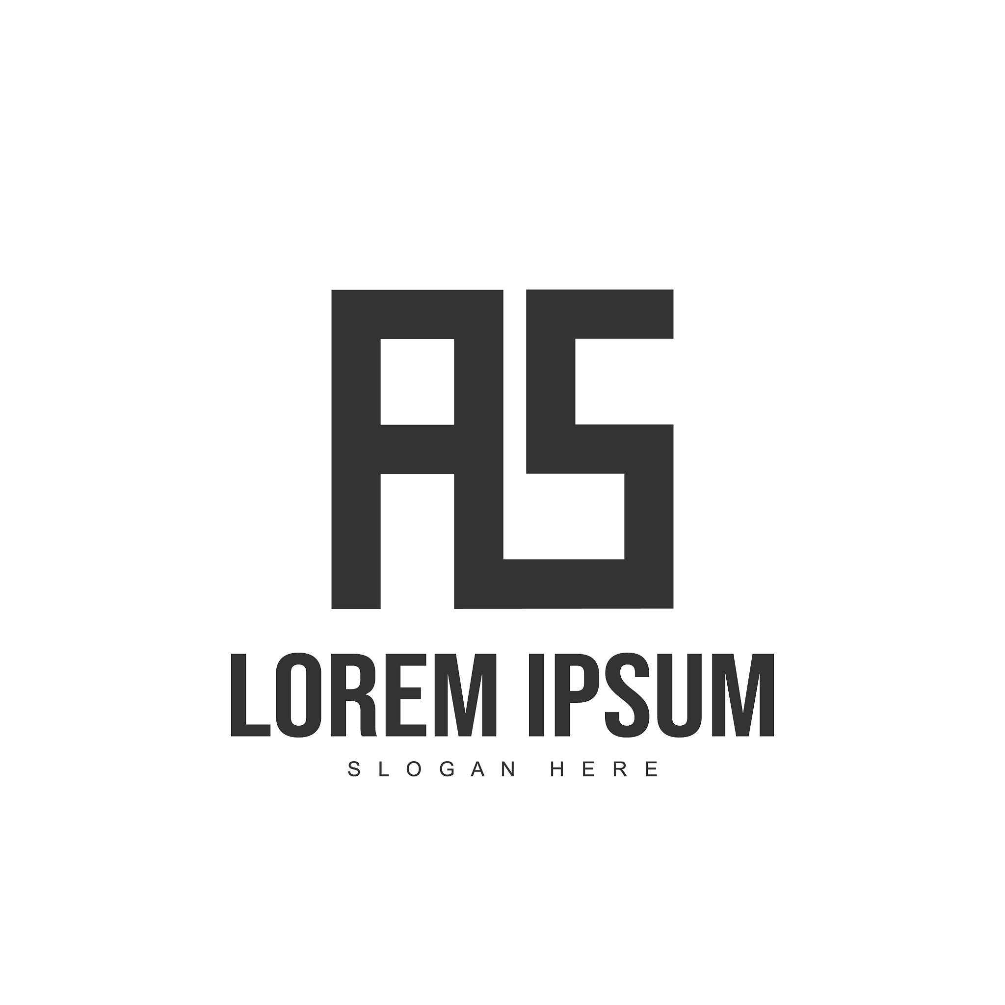 as logo template design initial letter logo design