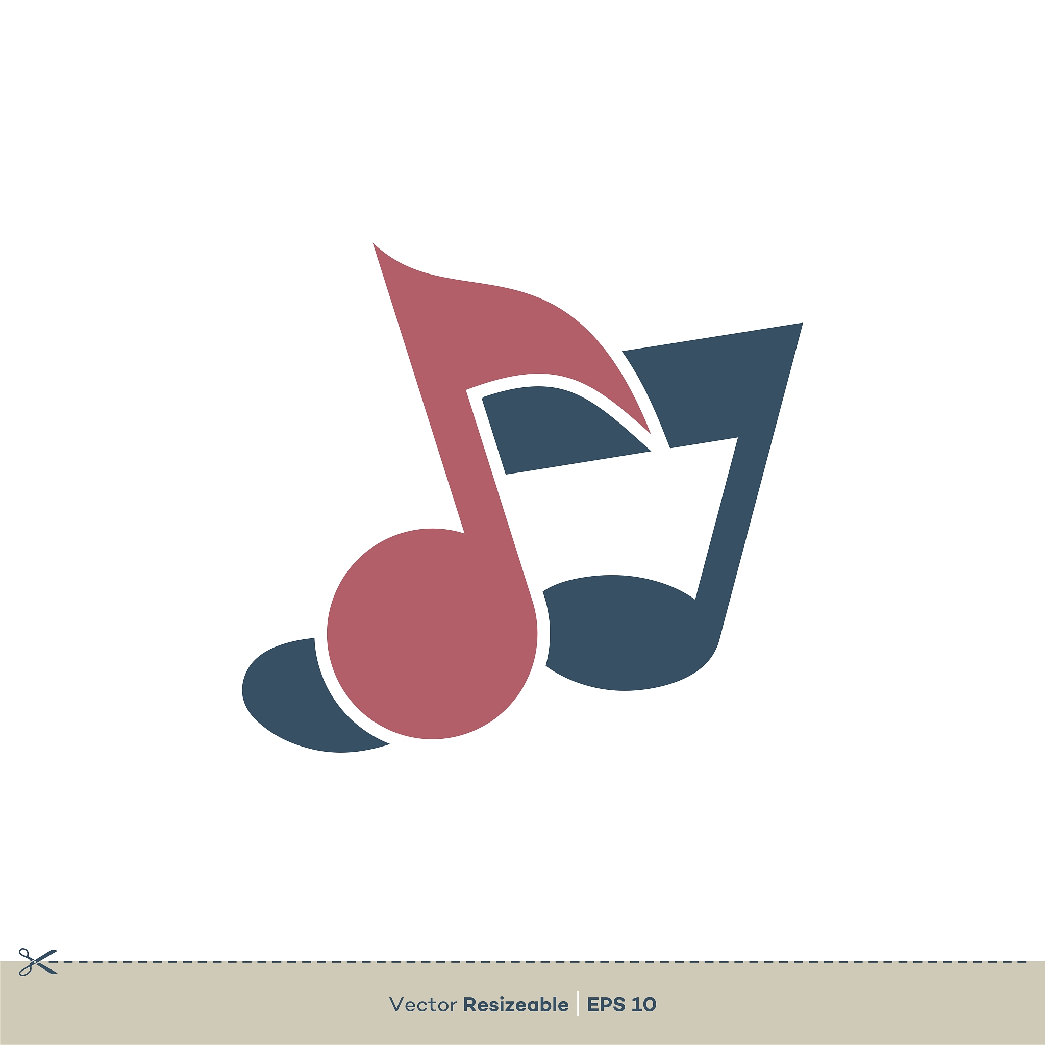 note music sign logo template illustration design. vector eps 10
