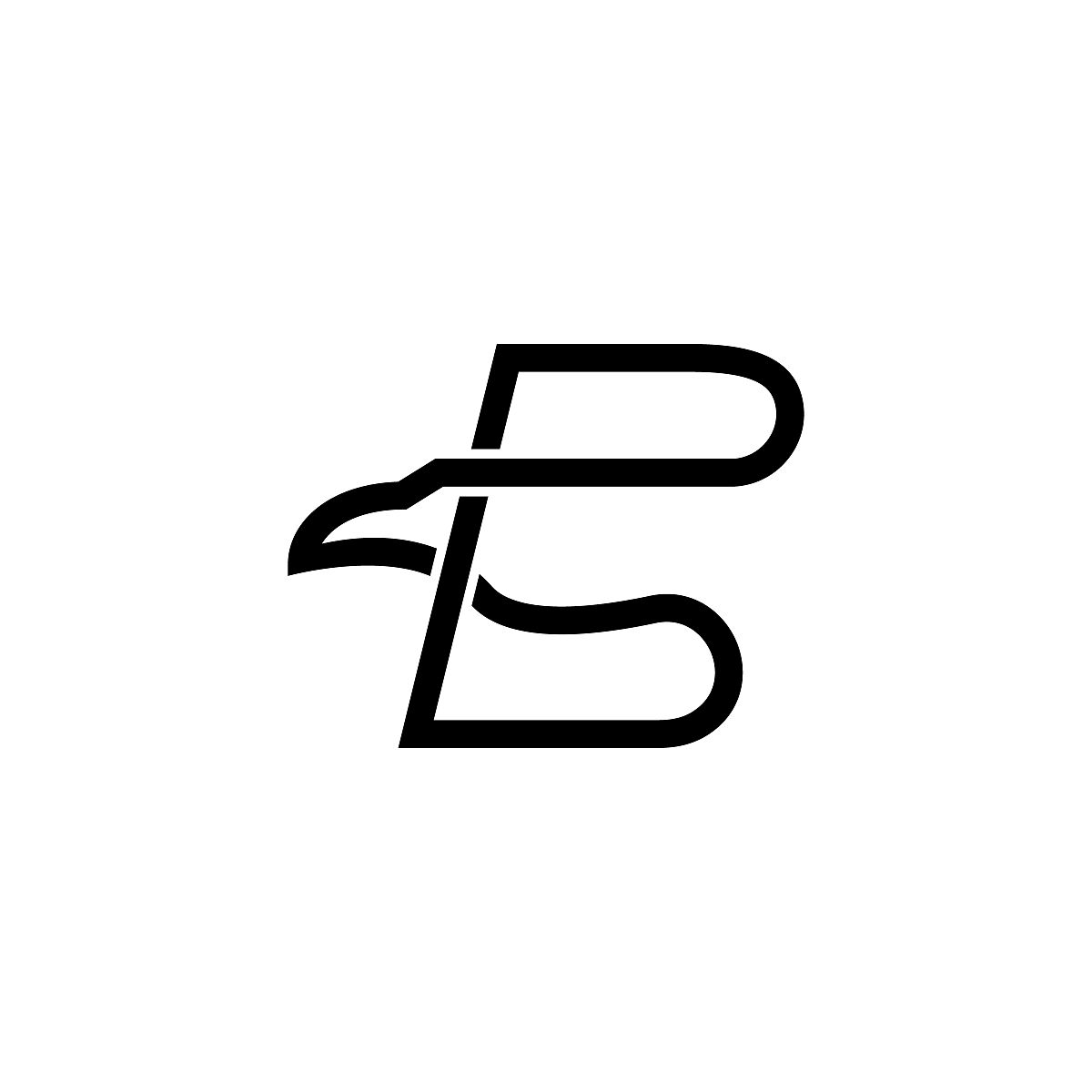 字母b鹰线符号