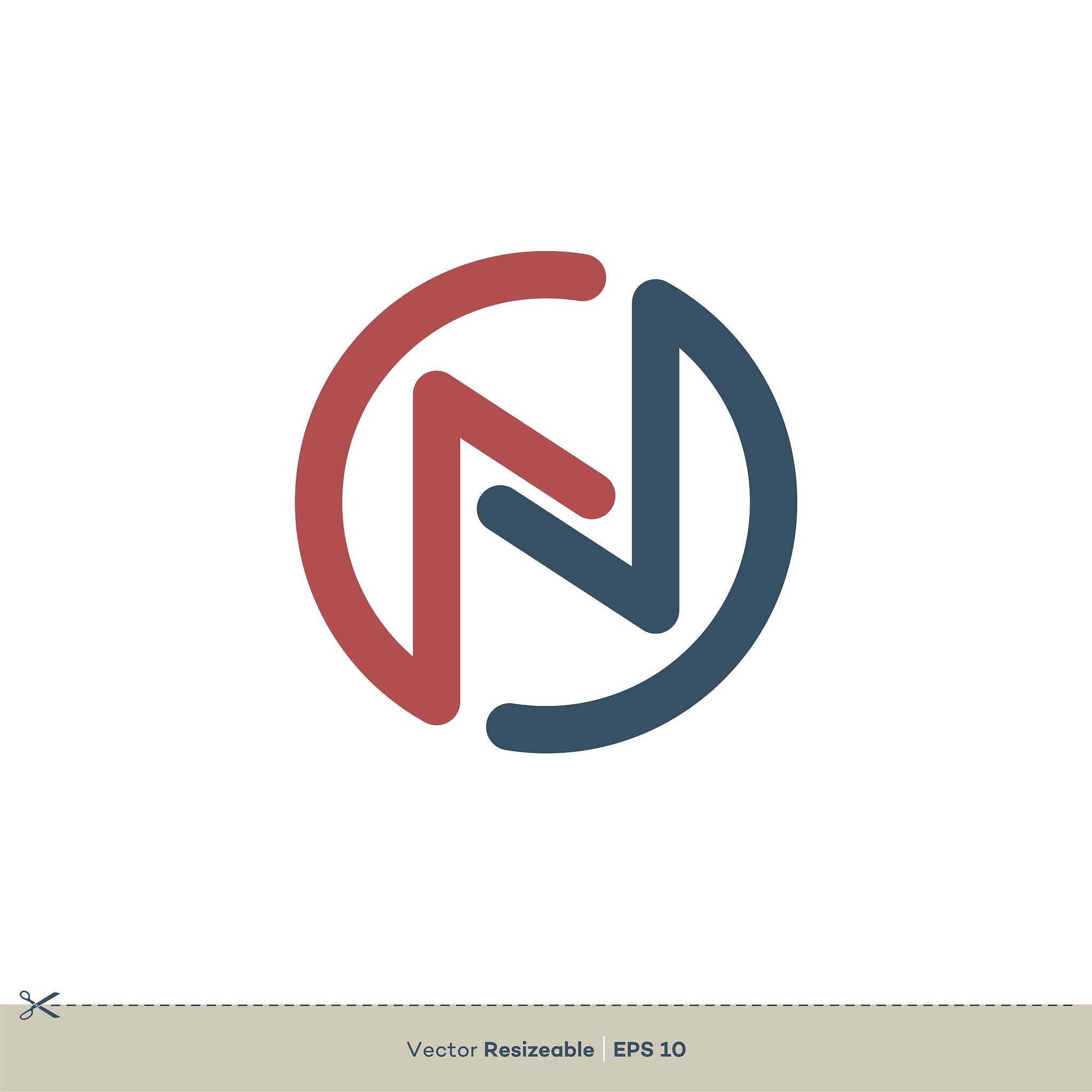 n letter vector logo template illustration design. vector eps 10