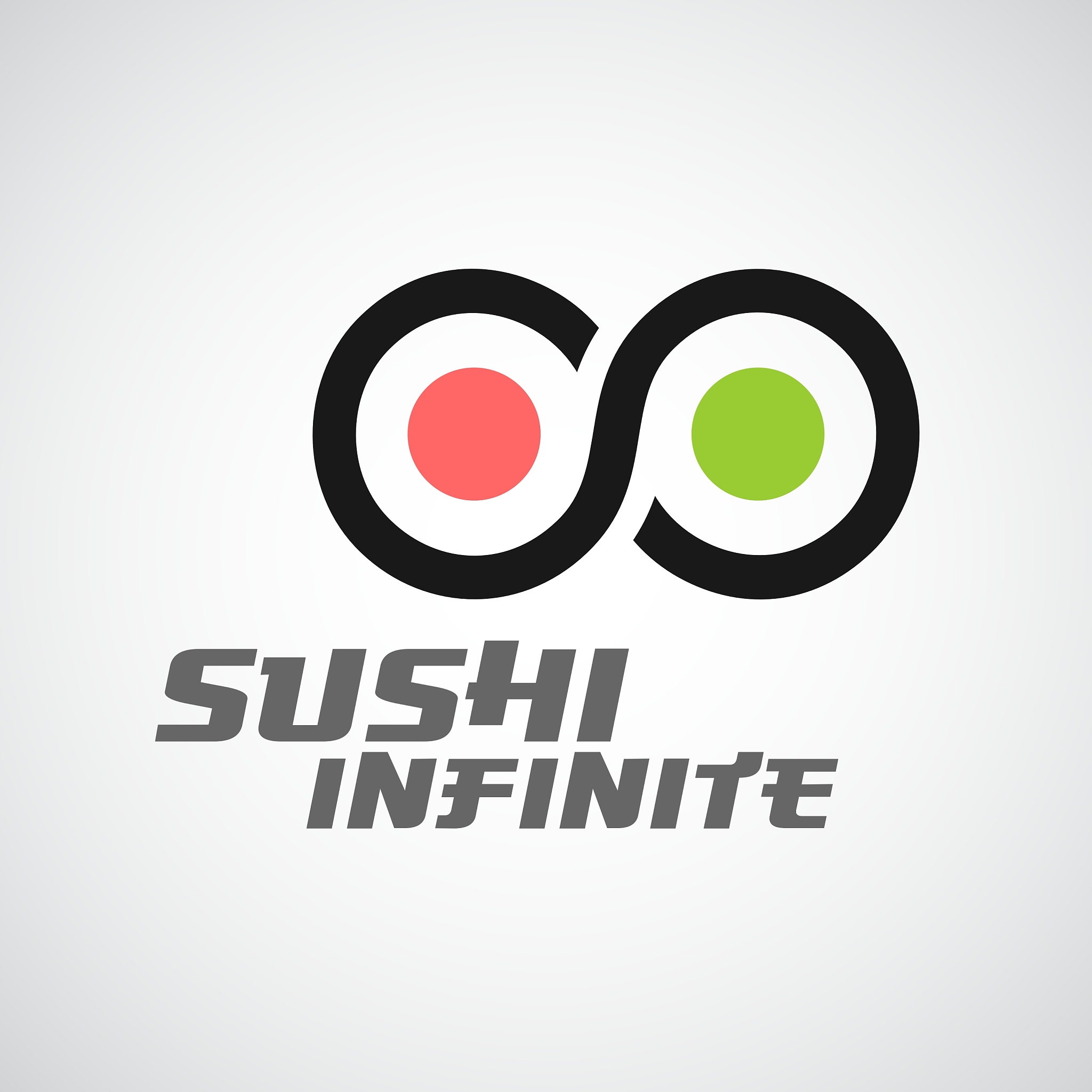 sushi logo template infinity sign