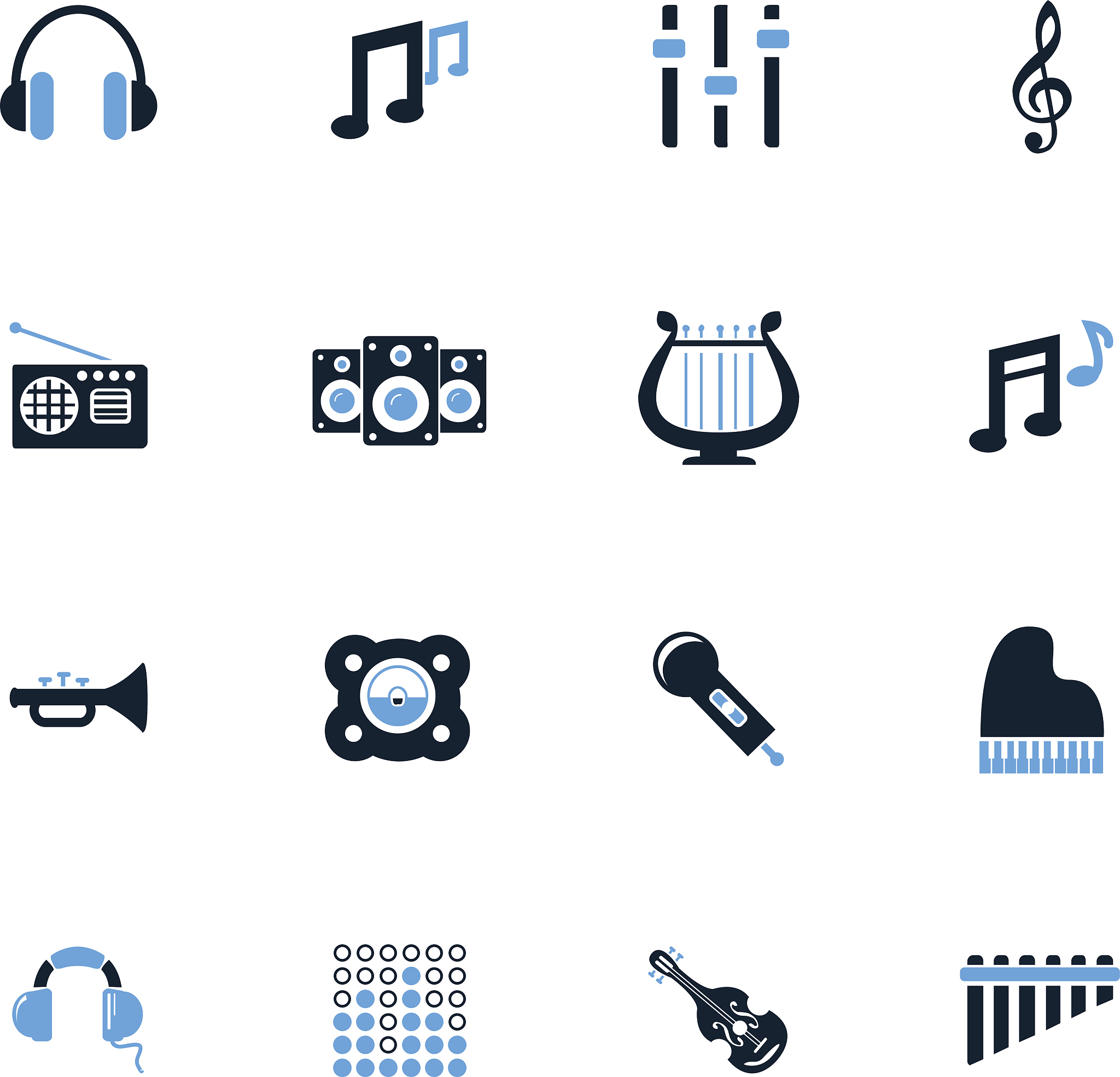 music icons set