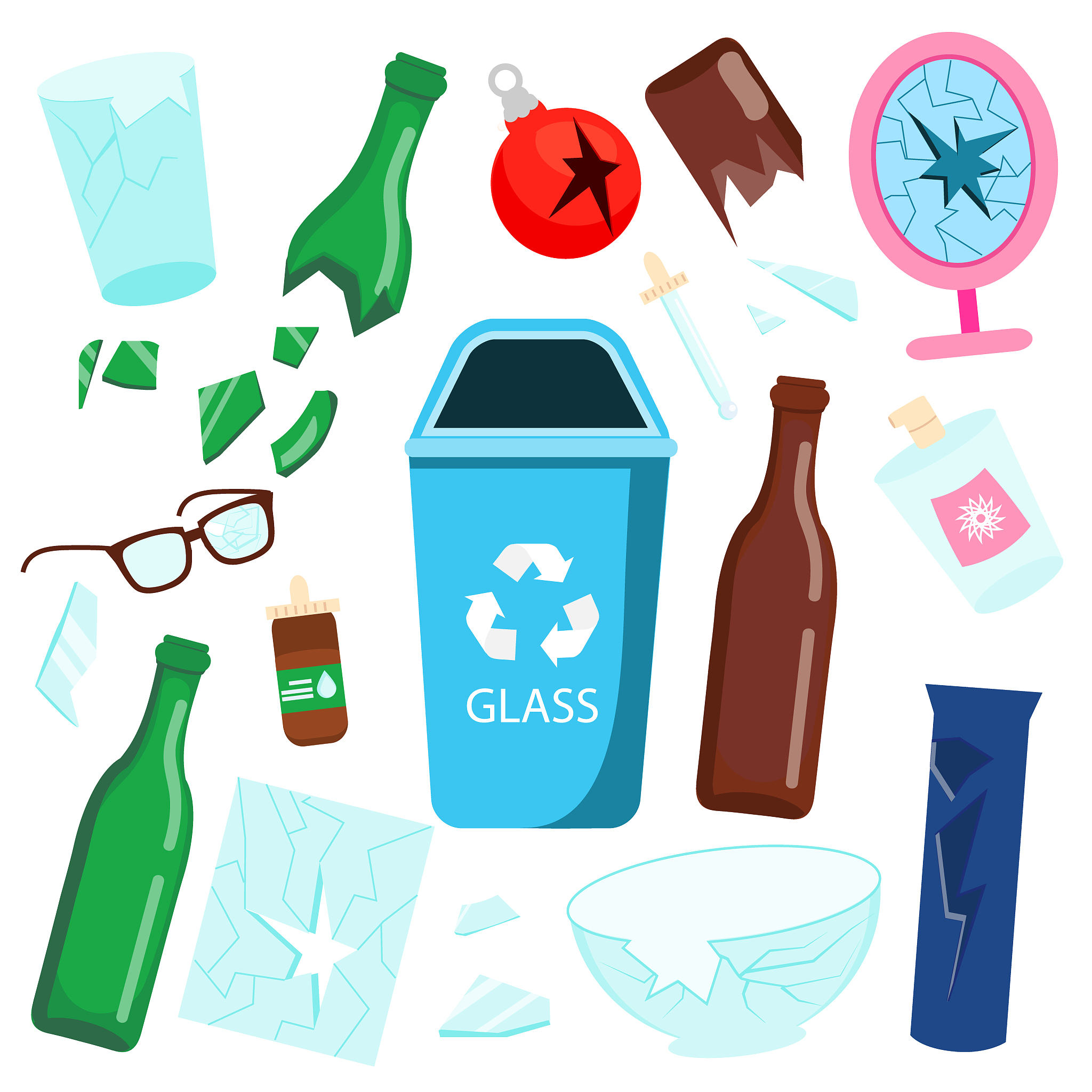 破碎的玻璃是什么垃圾，