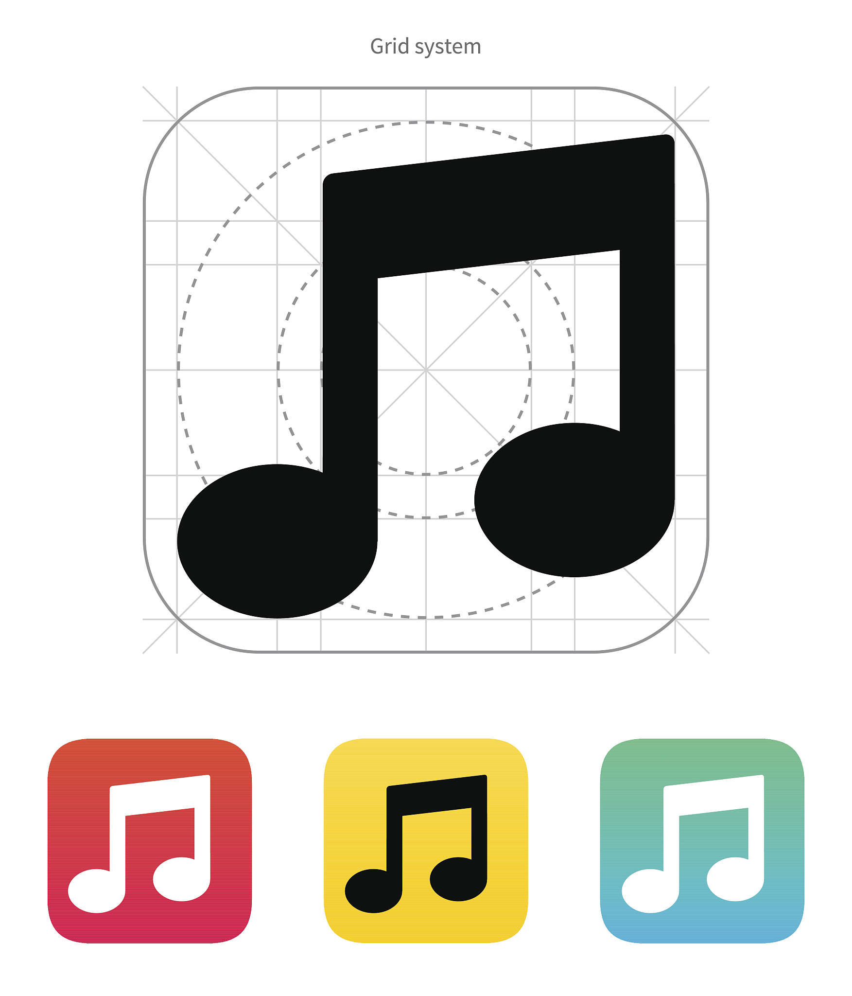 musical note icon.