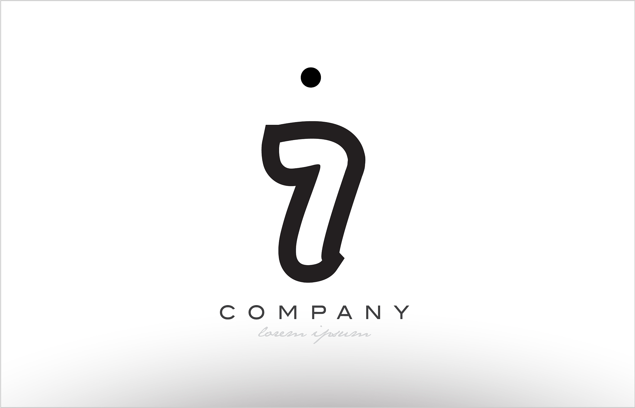 7 number logo icon template design