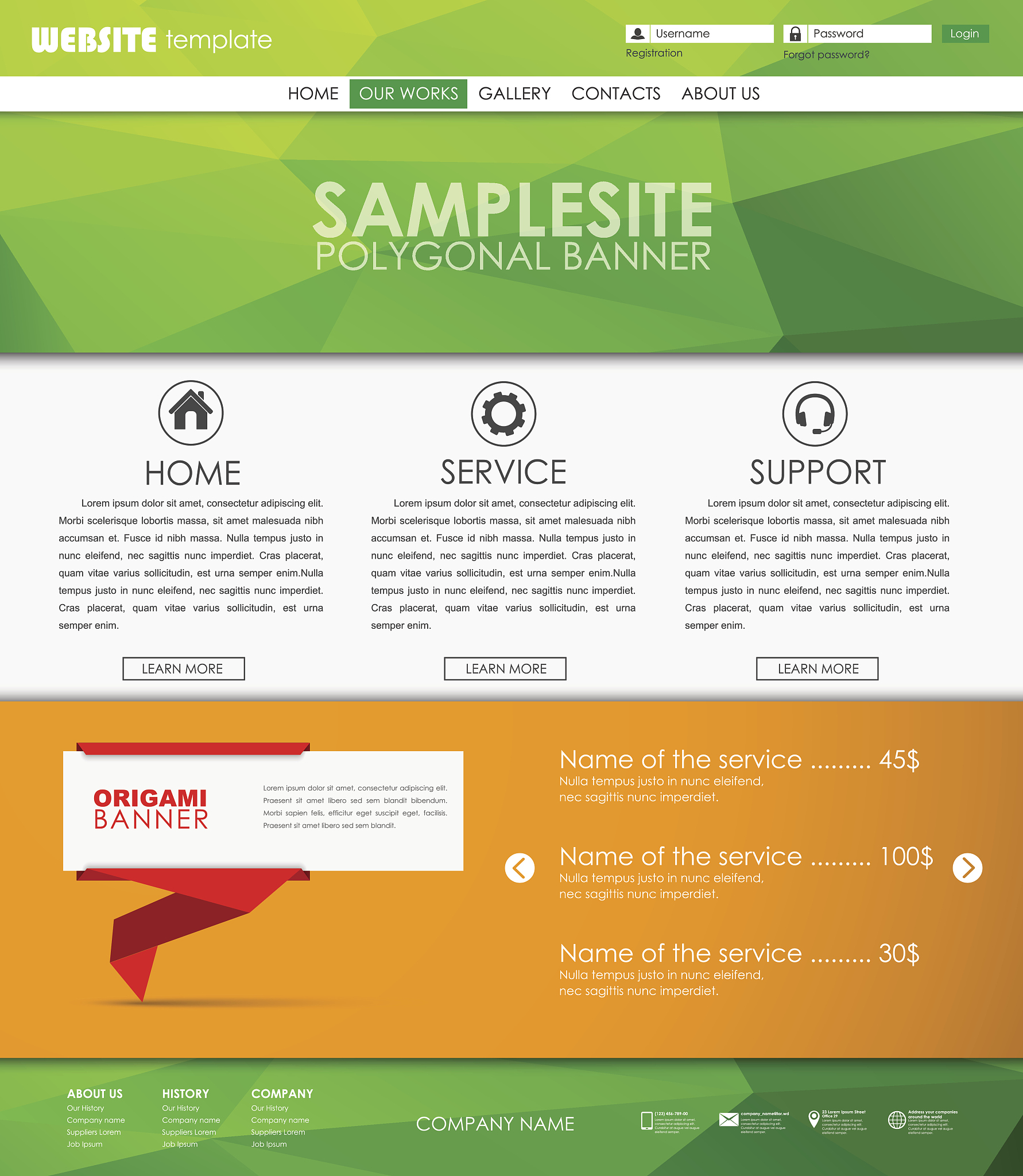 template web site