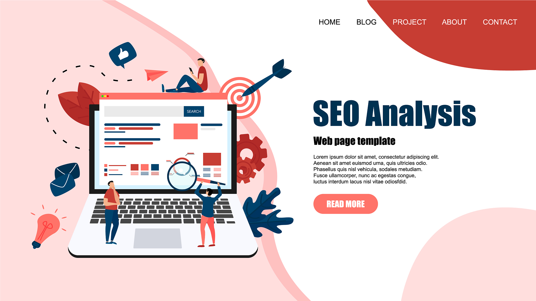 webpage template seo analysis
