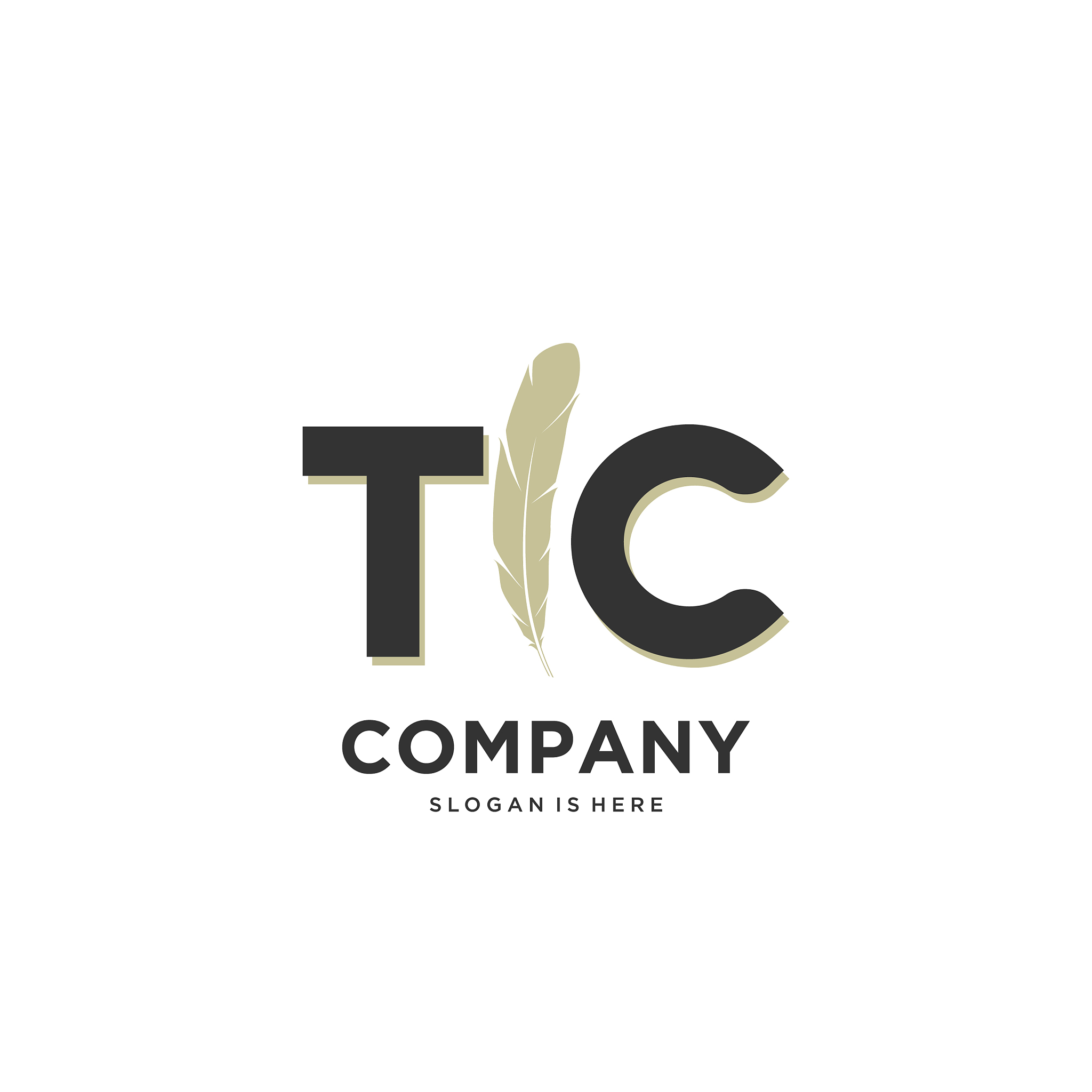 initial tc letter unique attractive creative