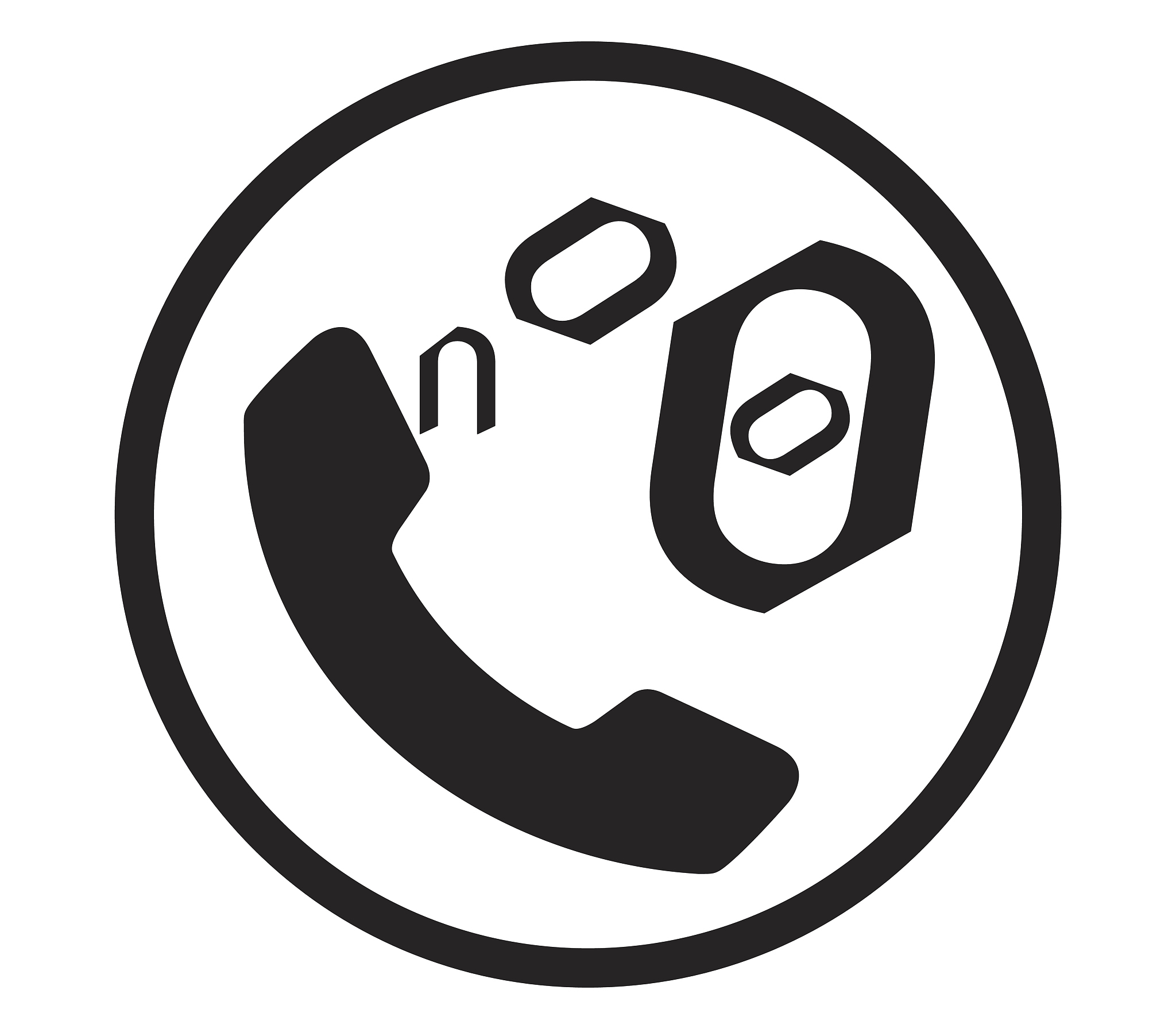 phone icon for no