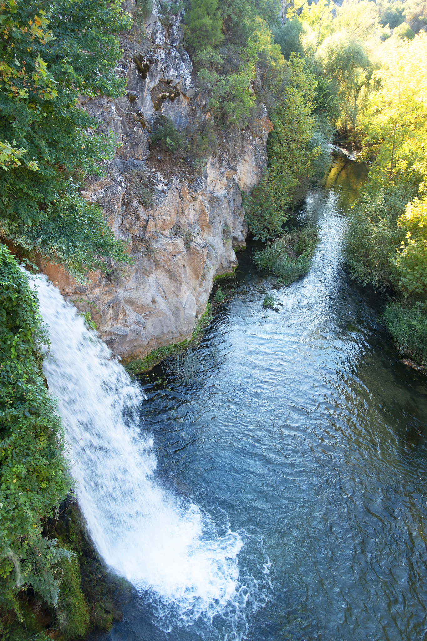 waterfall in mountains