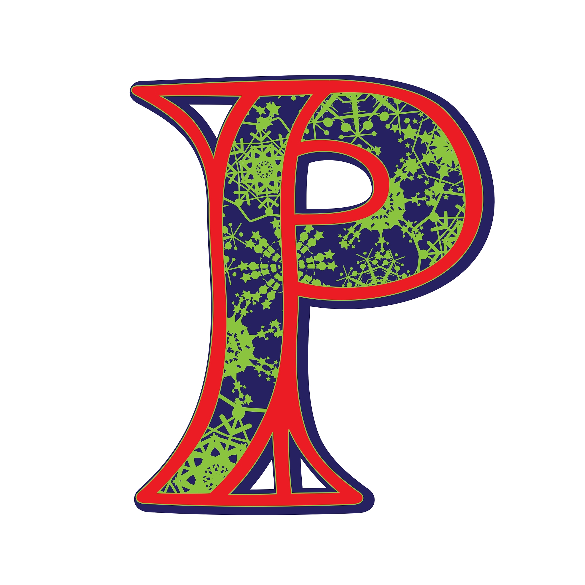 冬天,英文字母<strong>p</strong>,分离着色,白色,红色,文字,字母,信函,图像,雪花