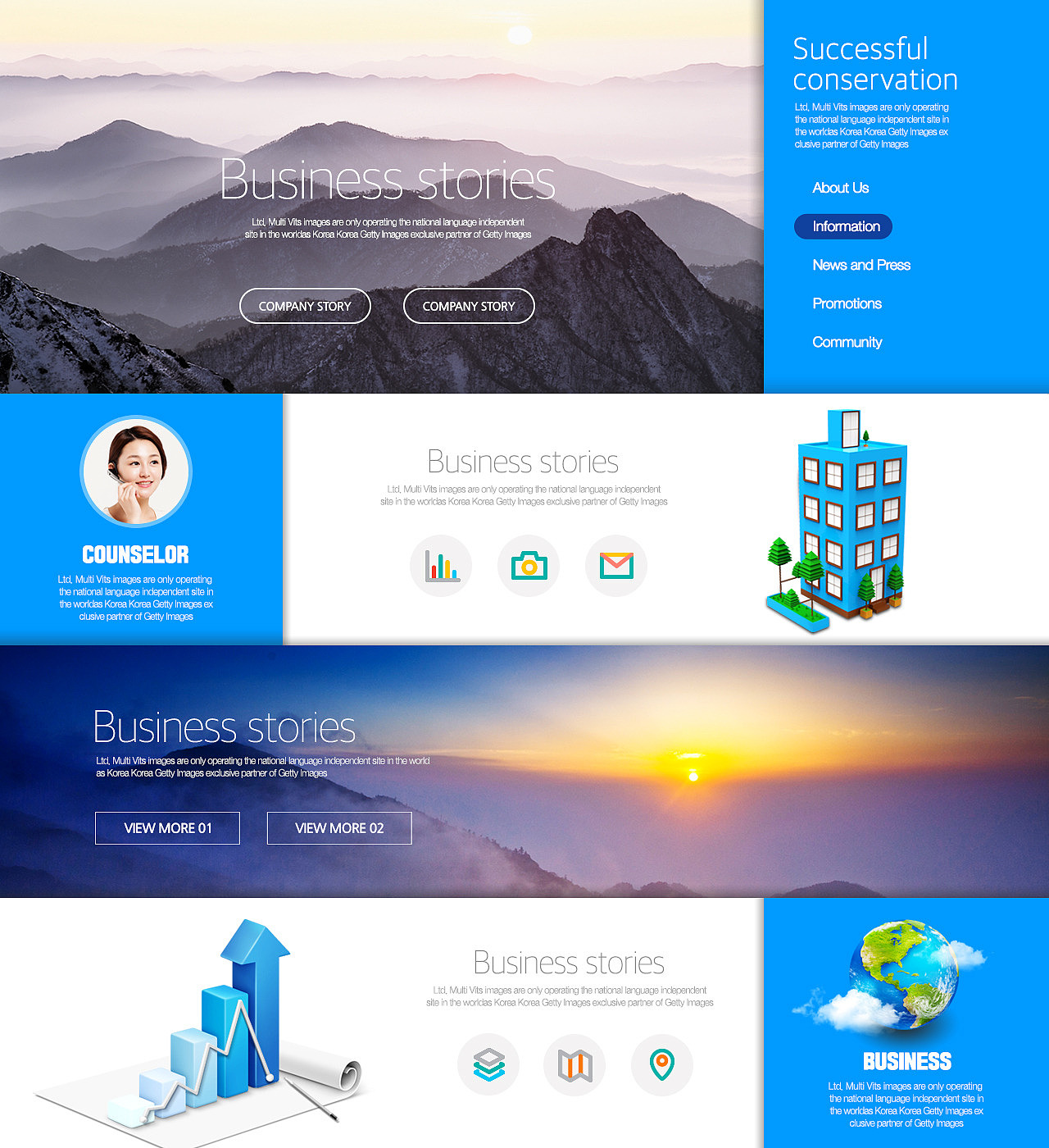 business web template