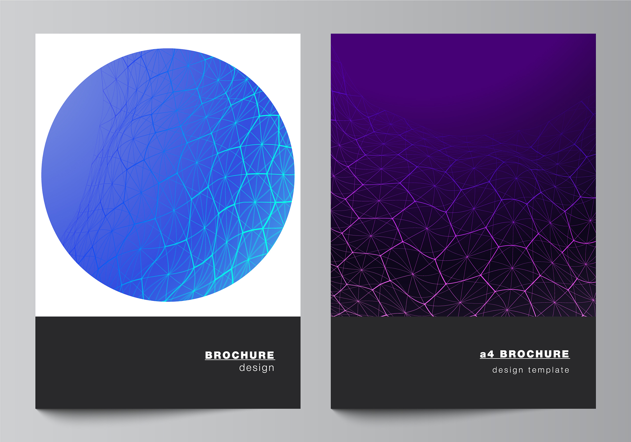 layout a4 format cover mockups design