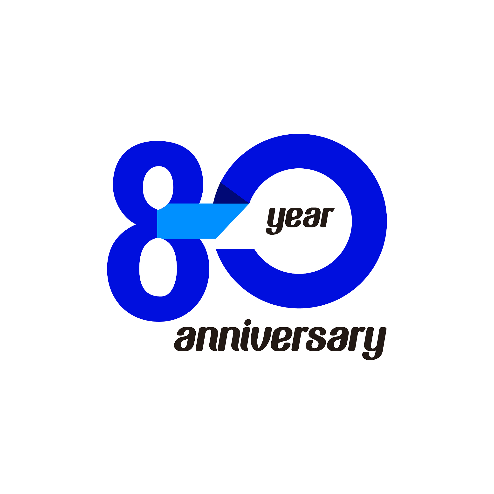 80 year anniversary template design