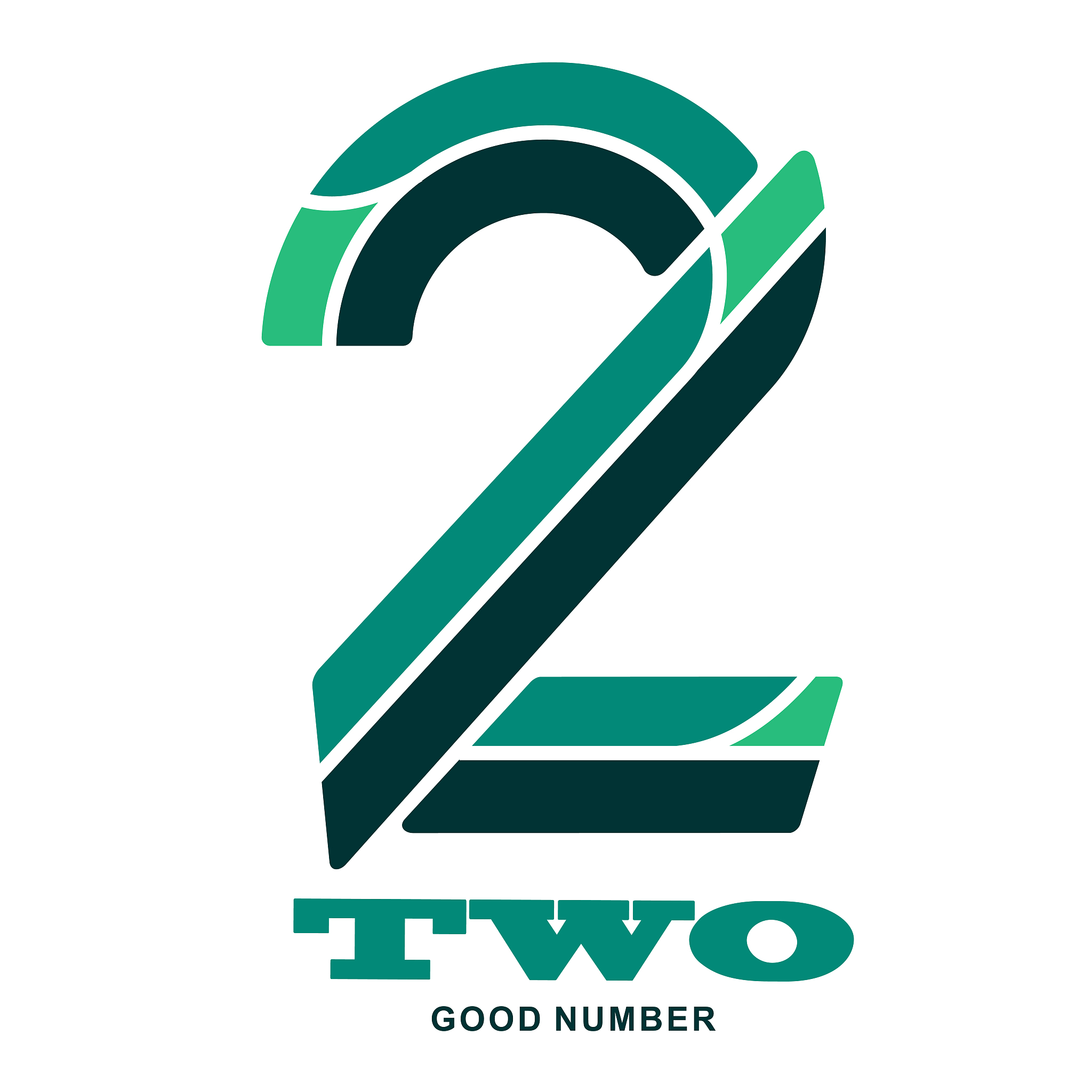 vector illustrations of number two templates