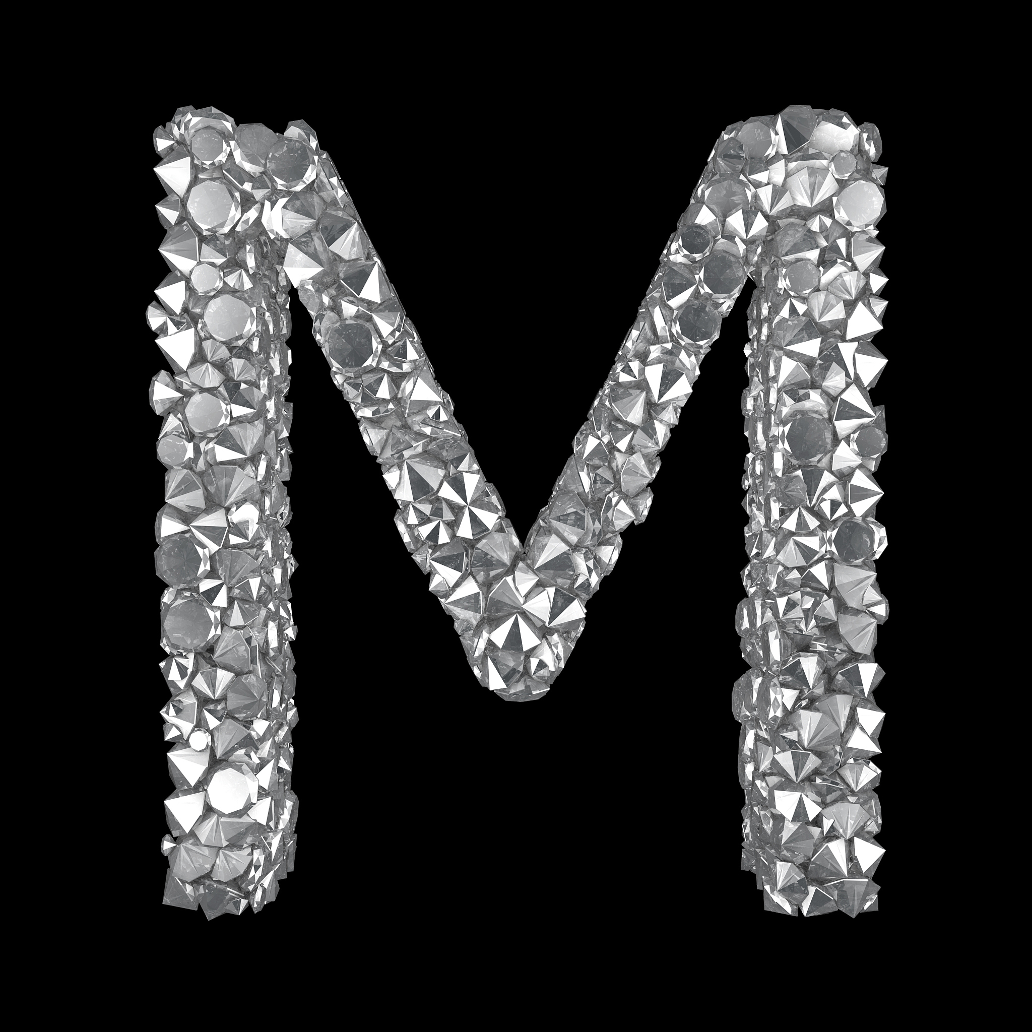 diamond letter m
