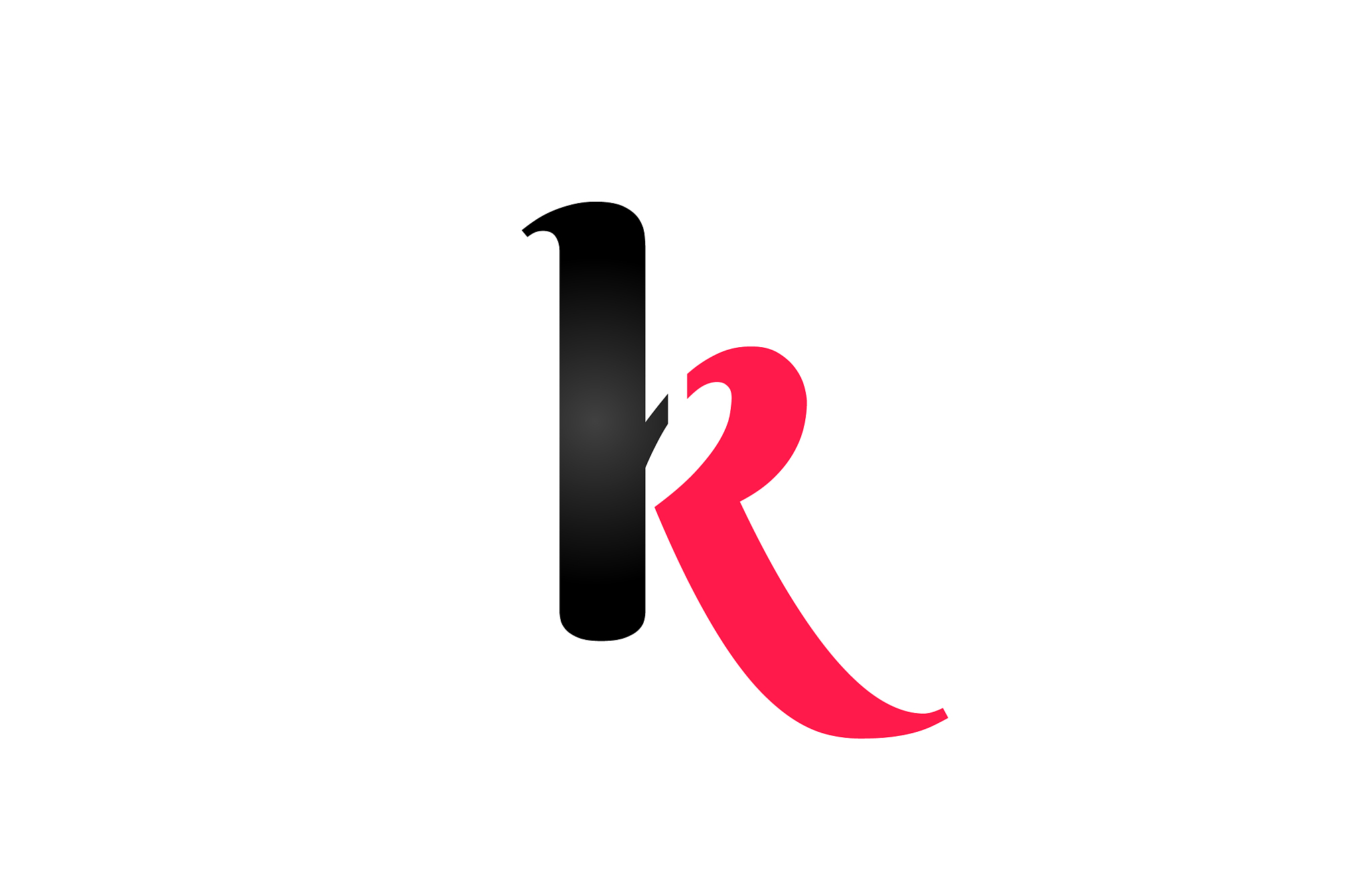 k alphabet letter logo design suitable for a