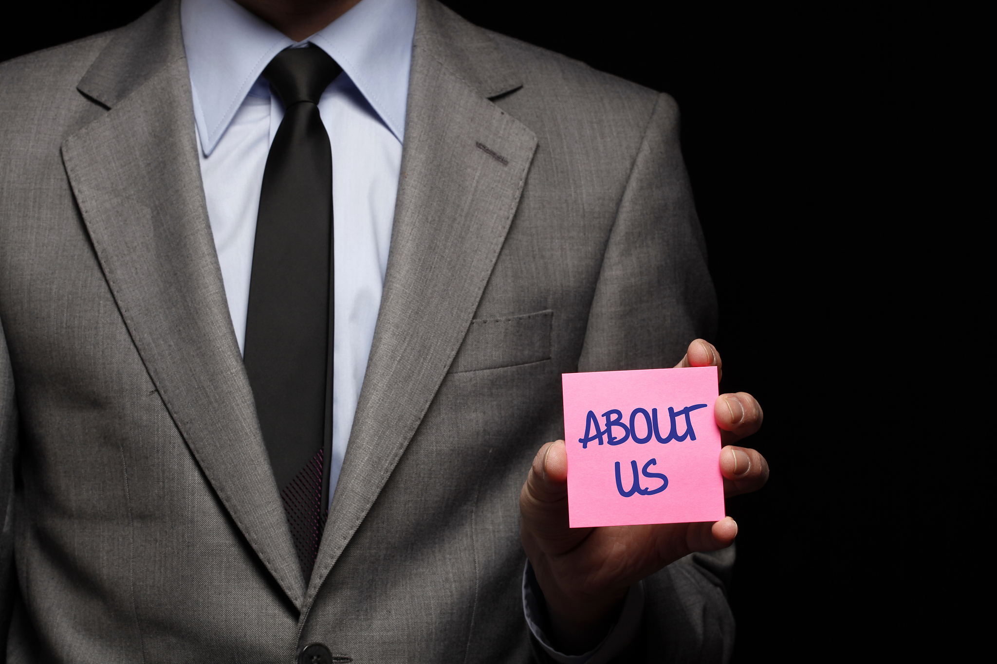 businessman note paper