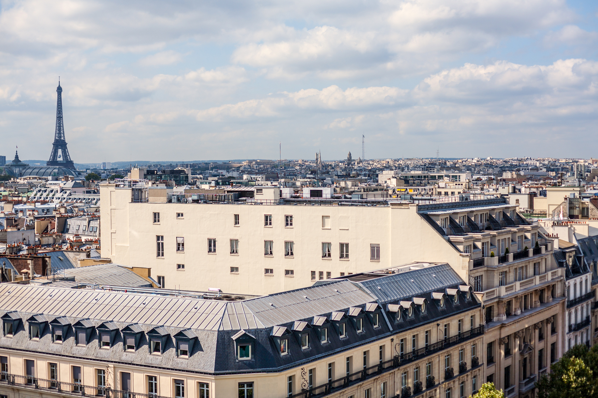 paris cityscape from above