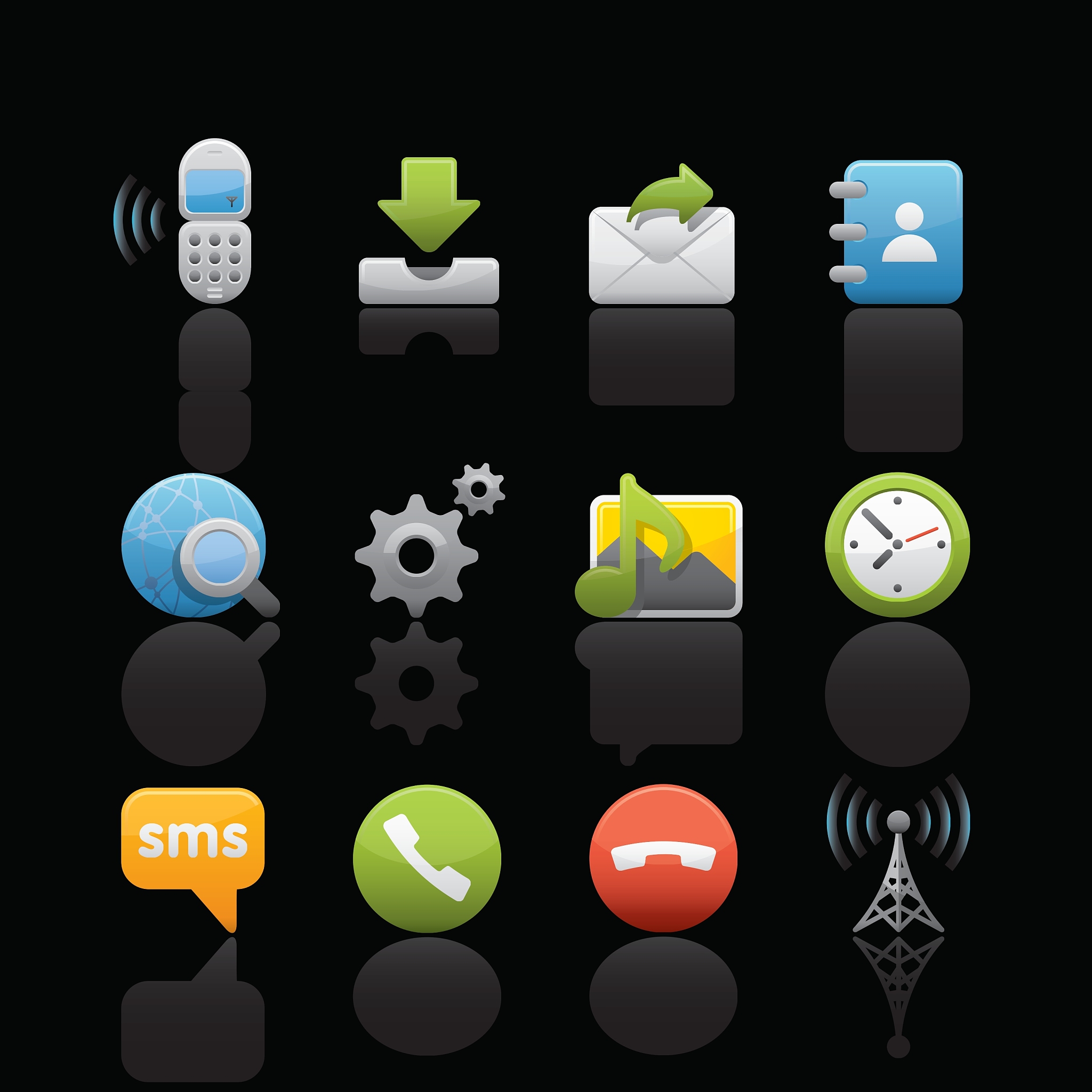 media icons