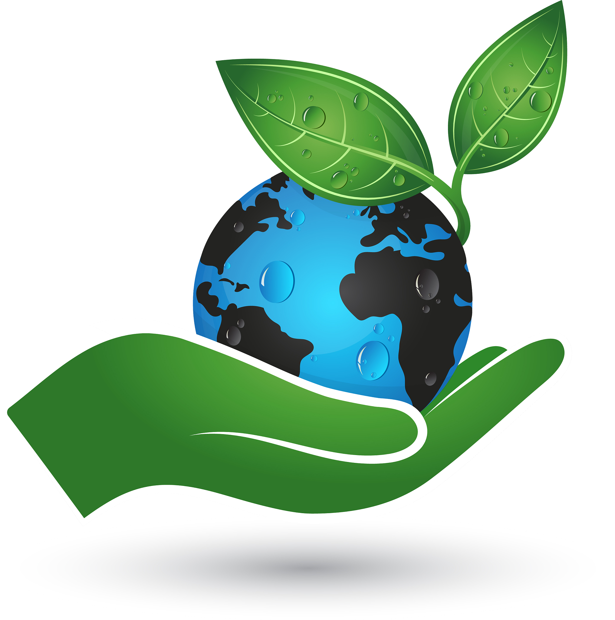 earth in hand symbol of ecology