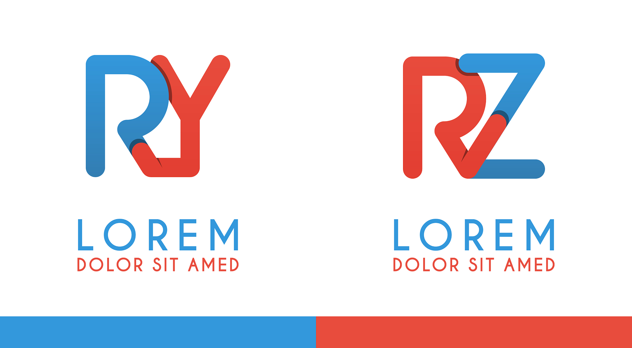 r alphabet logo concept for company or