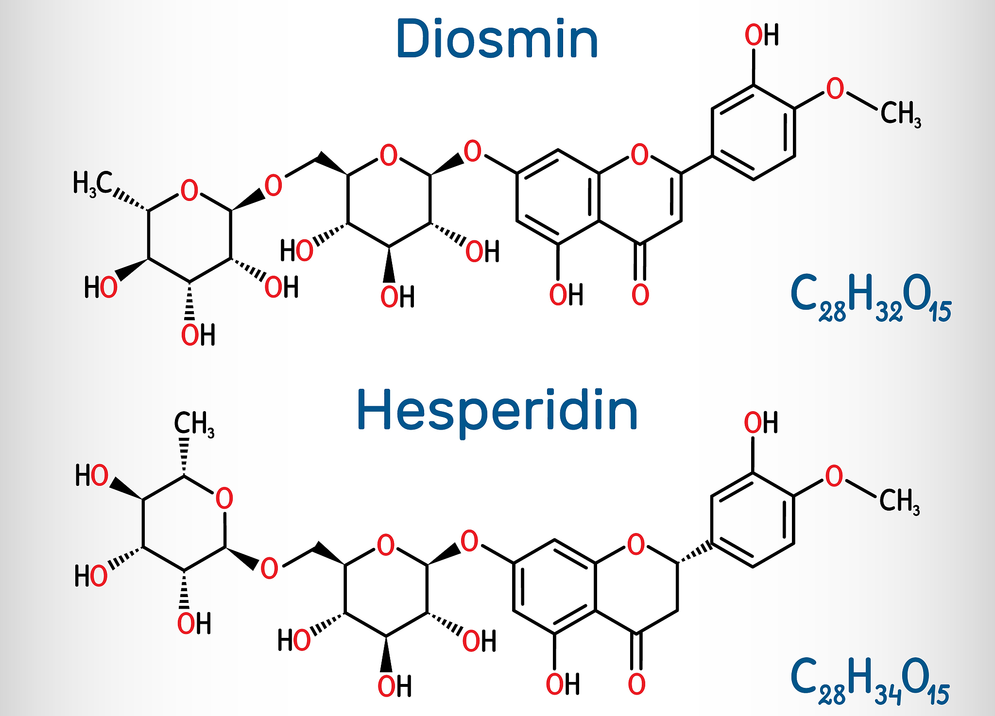 hesperidin, diosmin, flavonoid molecule. flavanone glycoside, dr