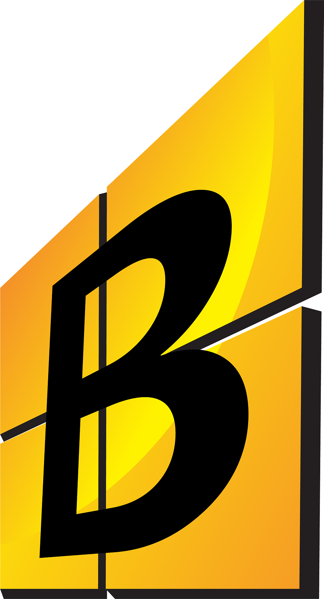 modern logo solution letter b