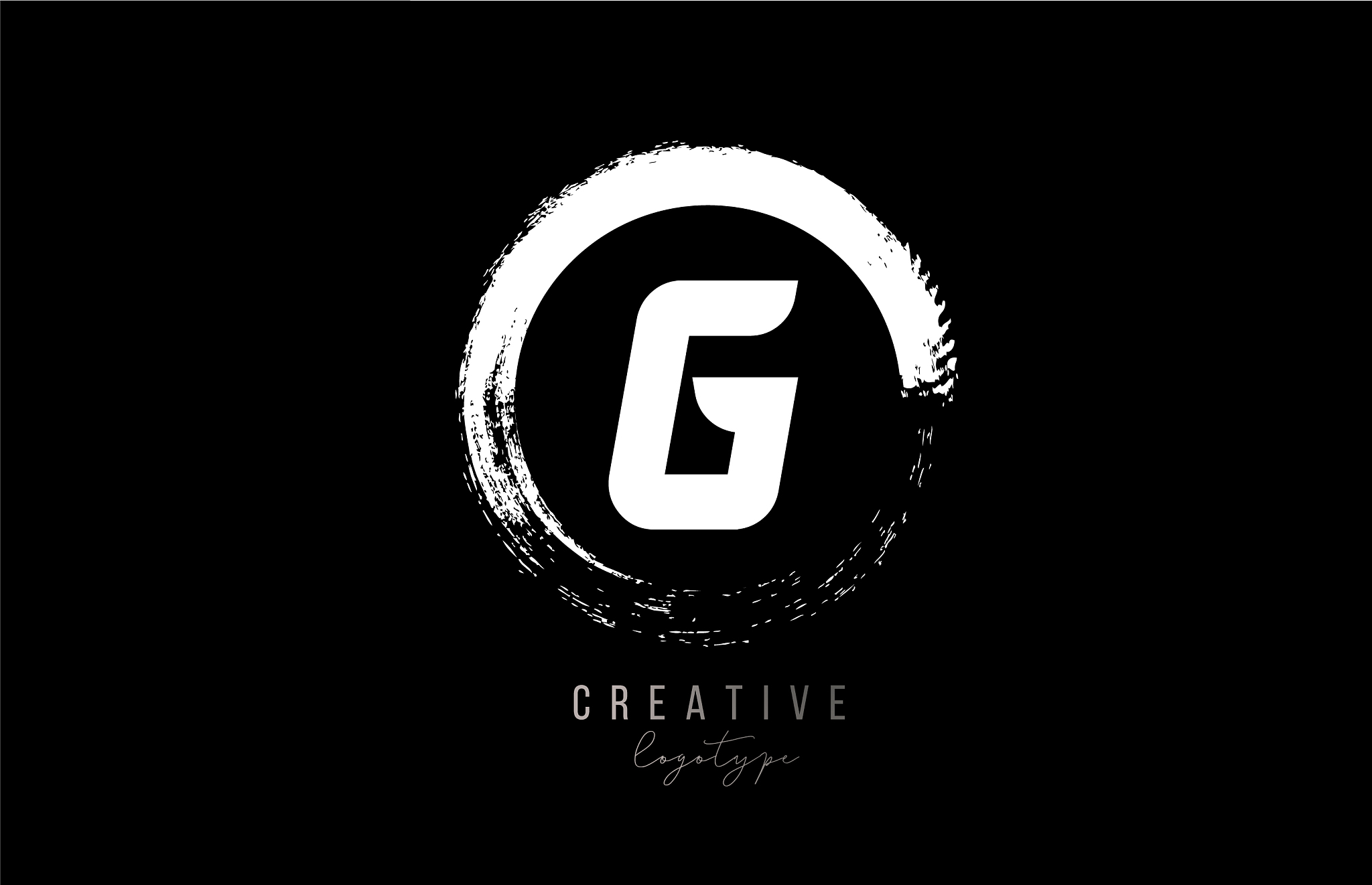 company business g letter alphabet circle logo