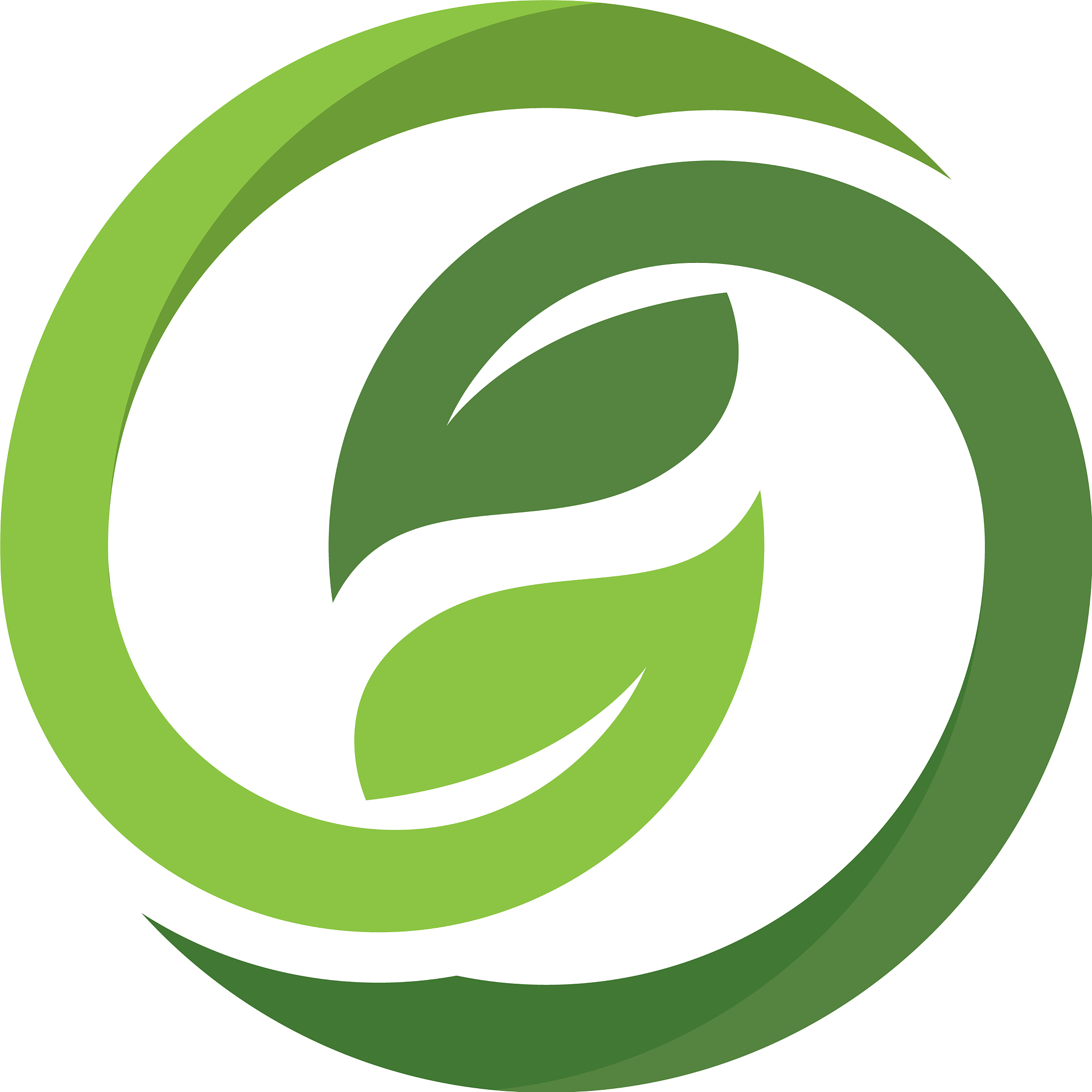 logos of green tree leaf ecology nature
