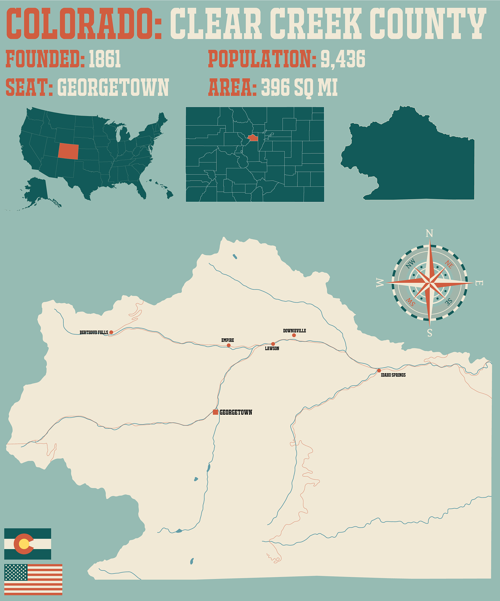 map clear creek county in colorado