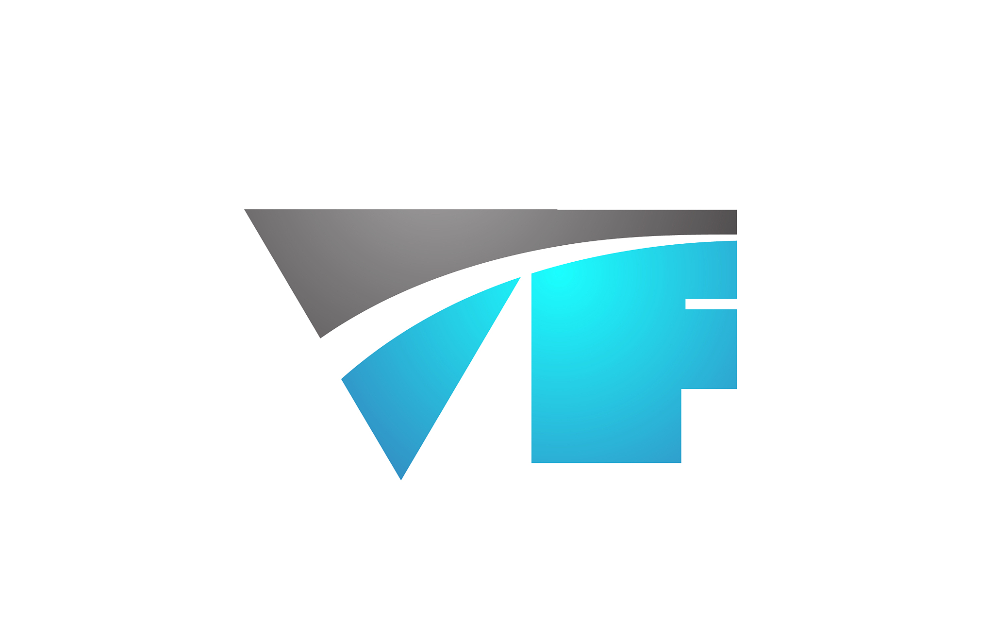alphabet letter vf v f logo company icon design