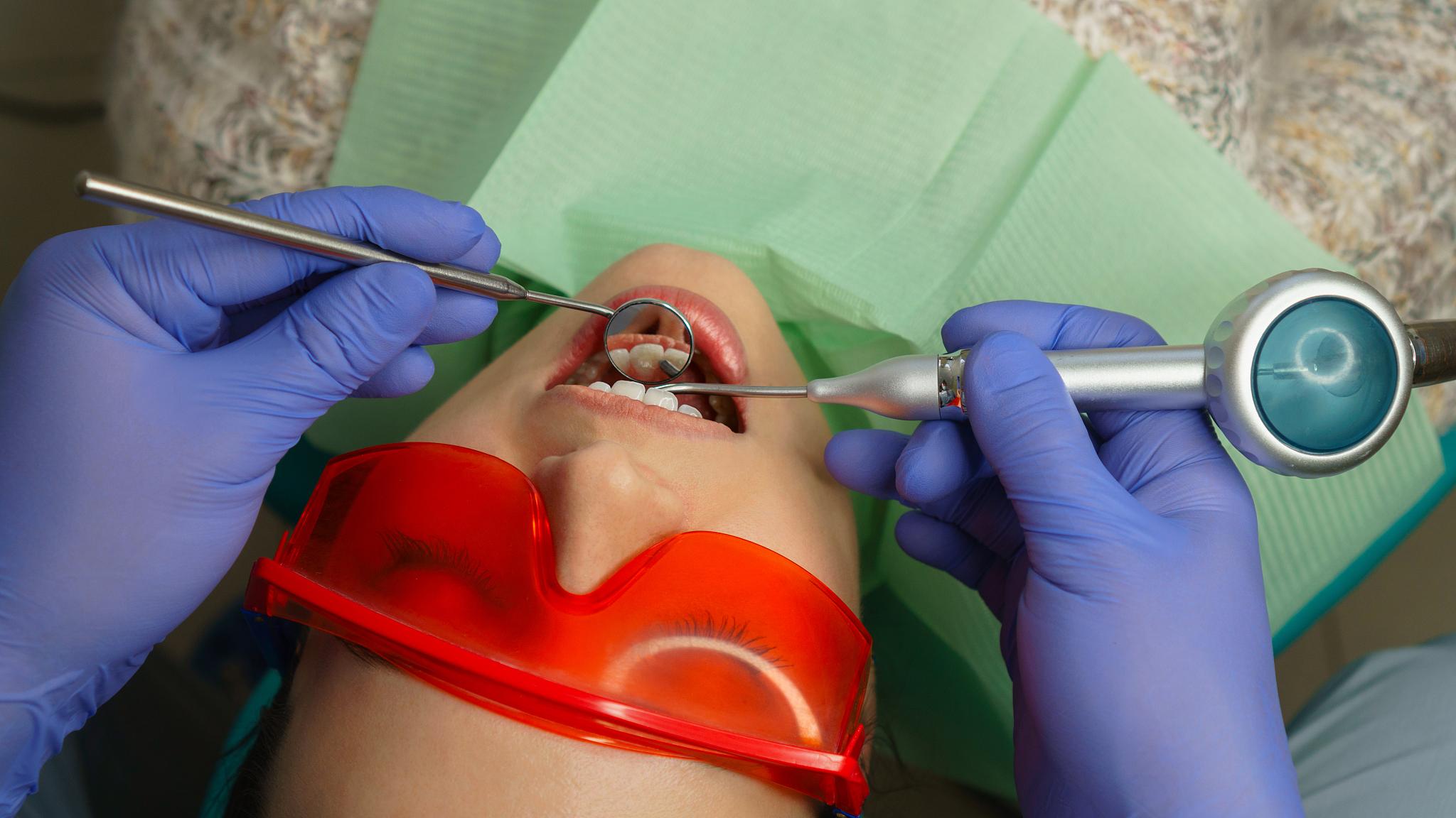 girl patient in dental clinic