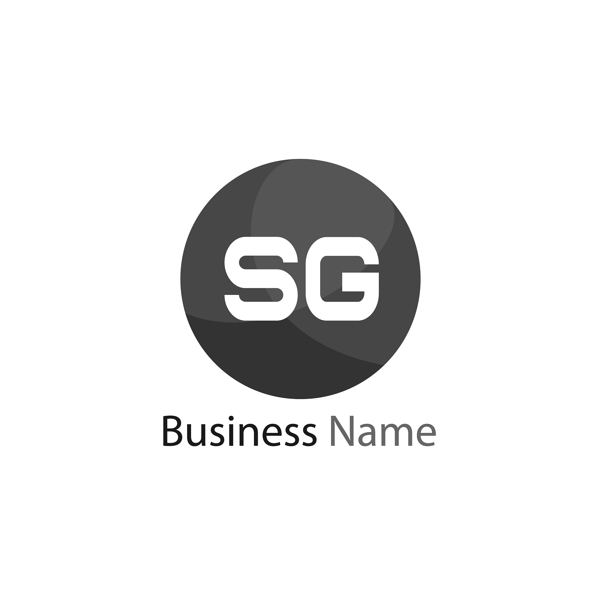 initial letter sg logo template design