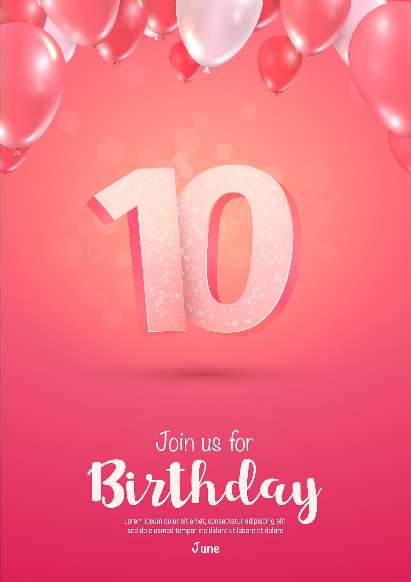 请写一篇女儿十周岁生日晚宴上的贺词