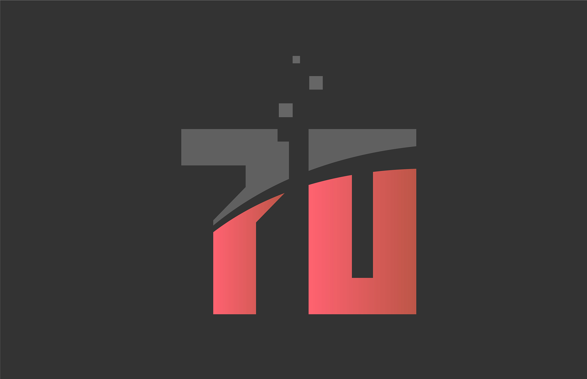 orange grey number 70 for logo icon design