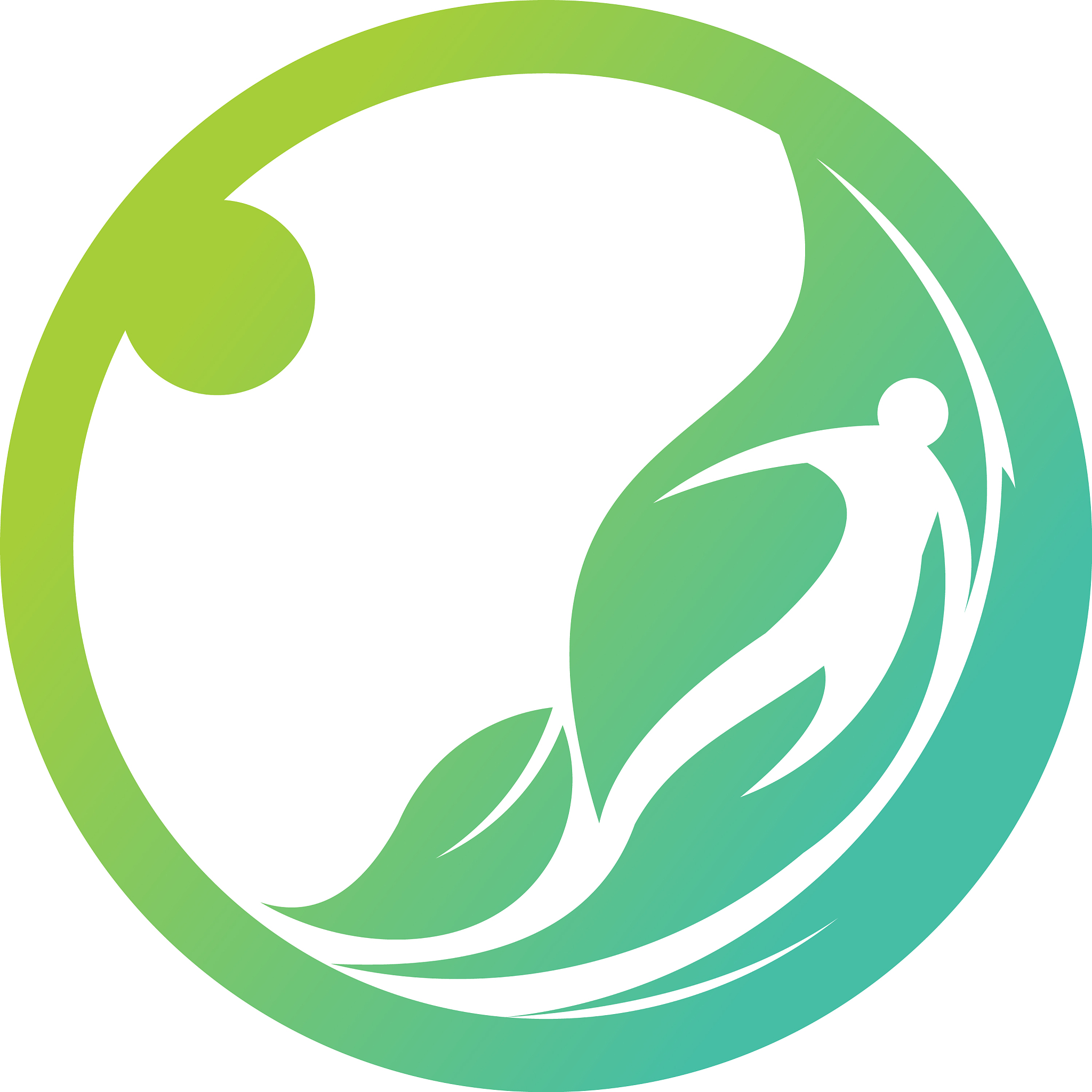people and leaf logo template