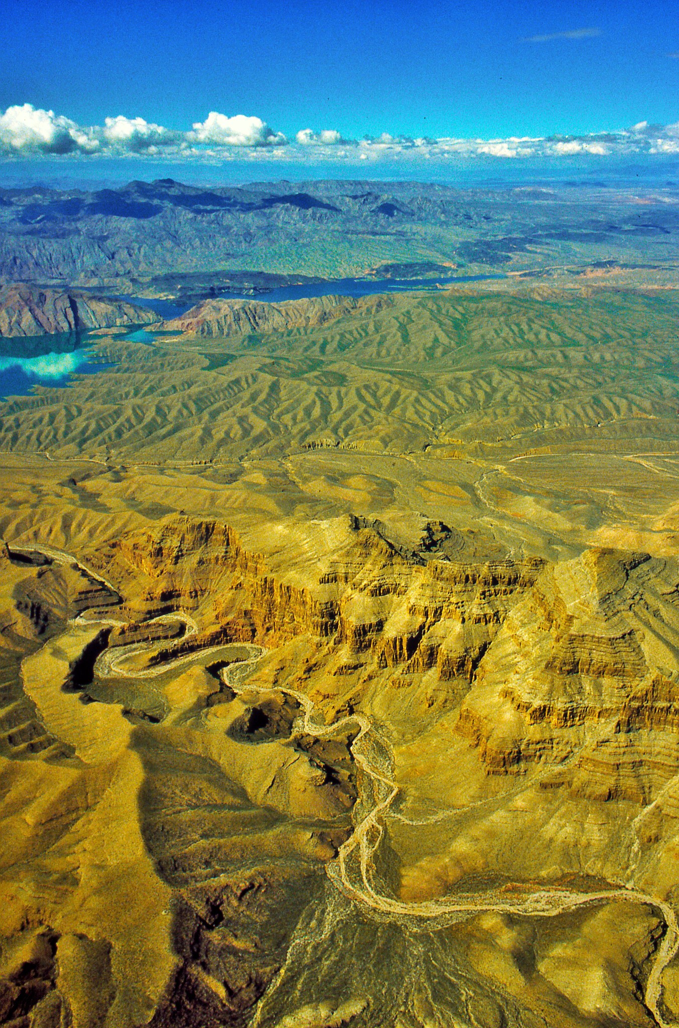 grand canyon air tour, desert and trail