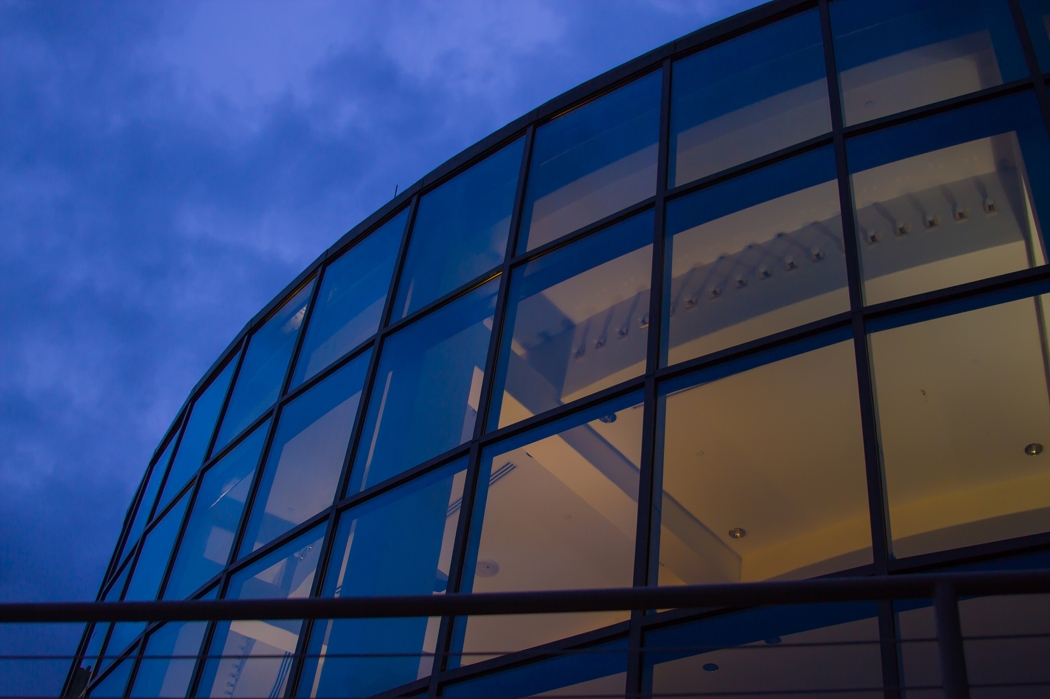 blue glass sky