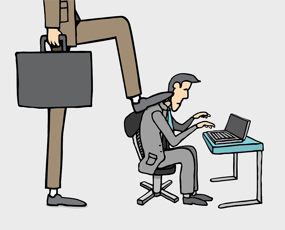 boss pressure at work / stressed out