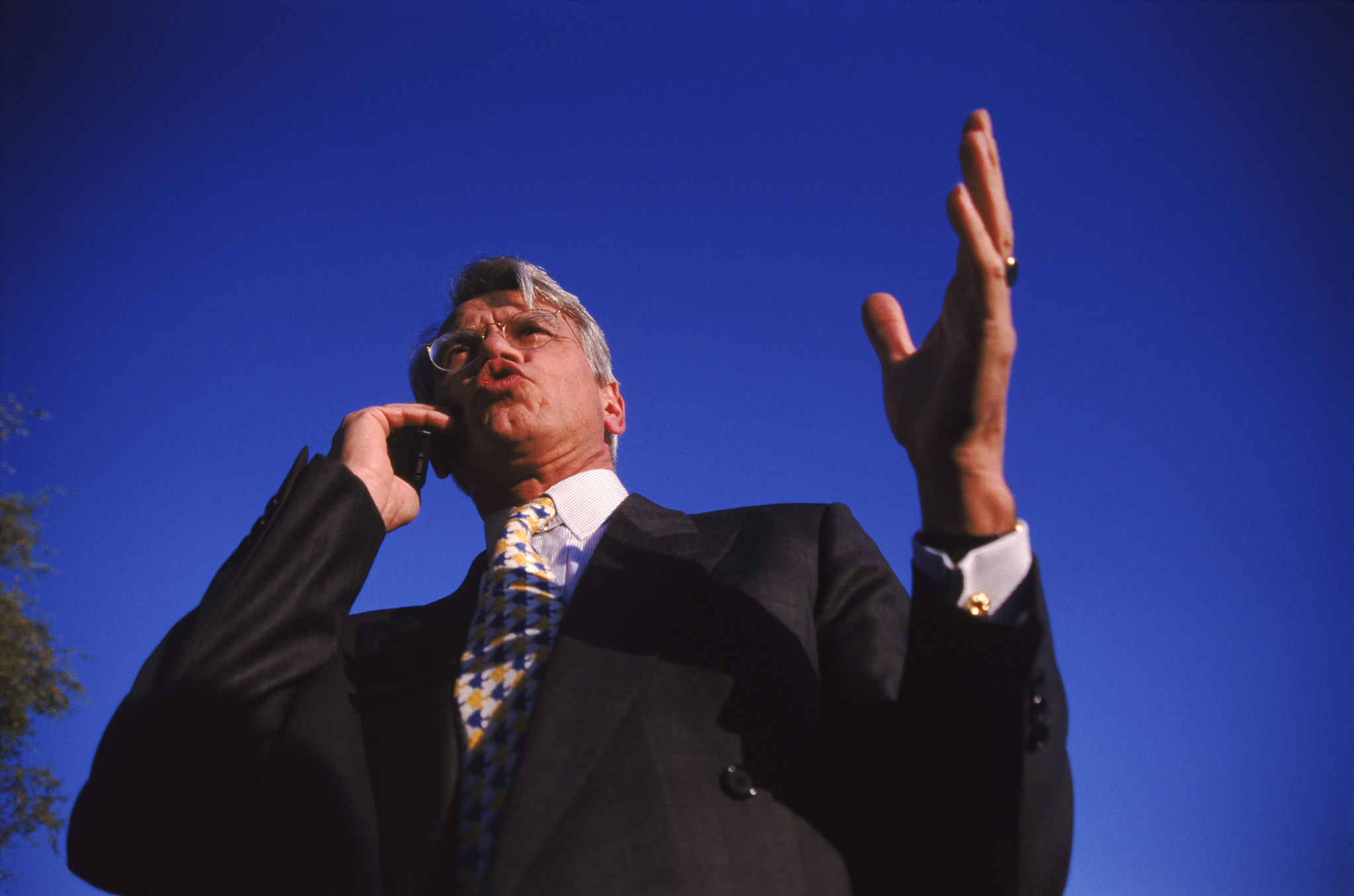 businessman with mobile phone