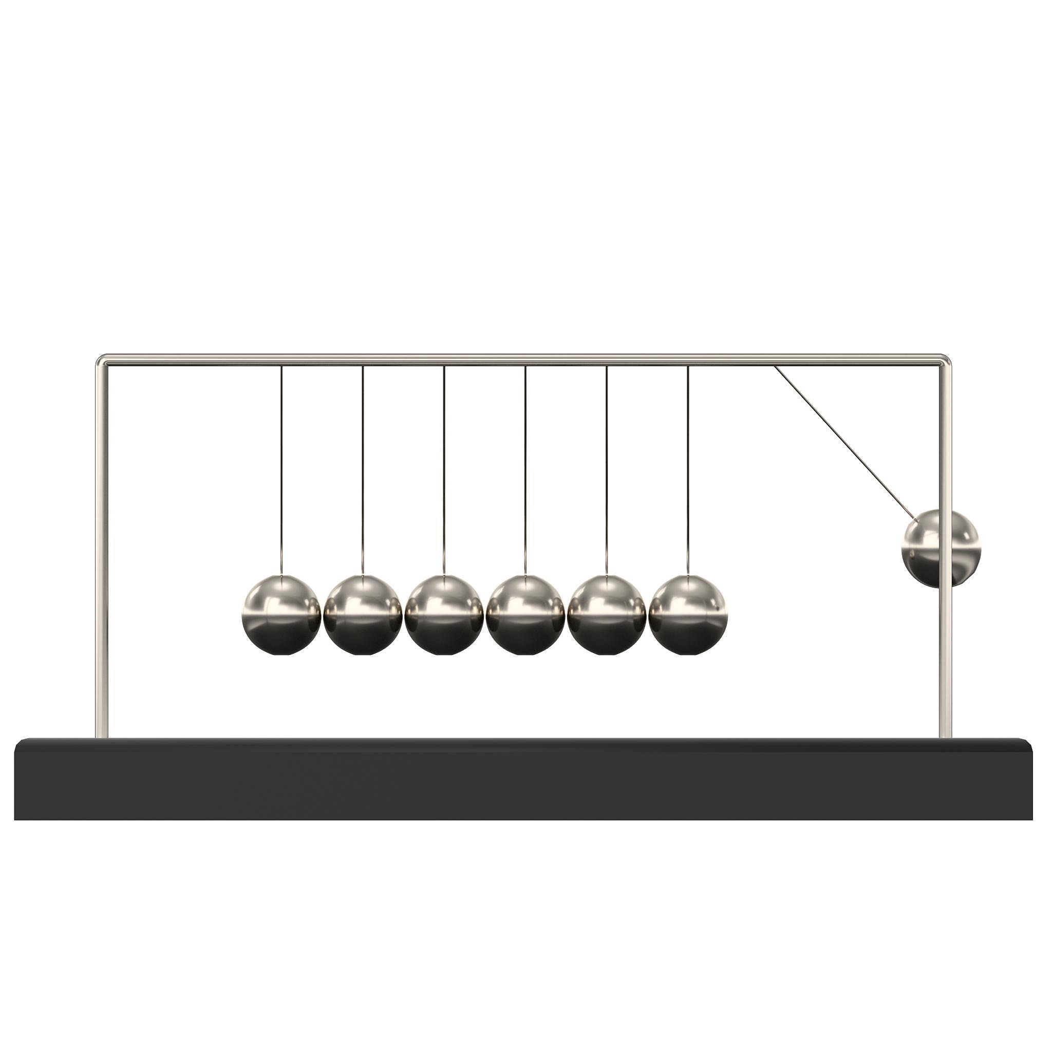 牛顿摆中小球的作用：振动、传递能量和承受重力