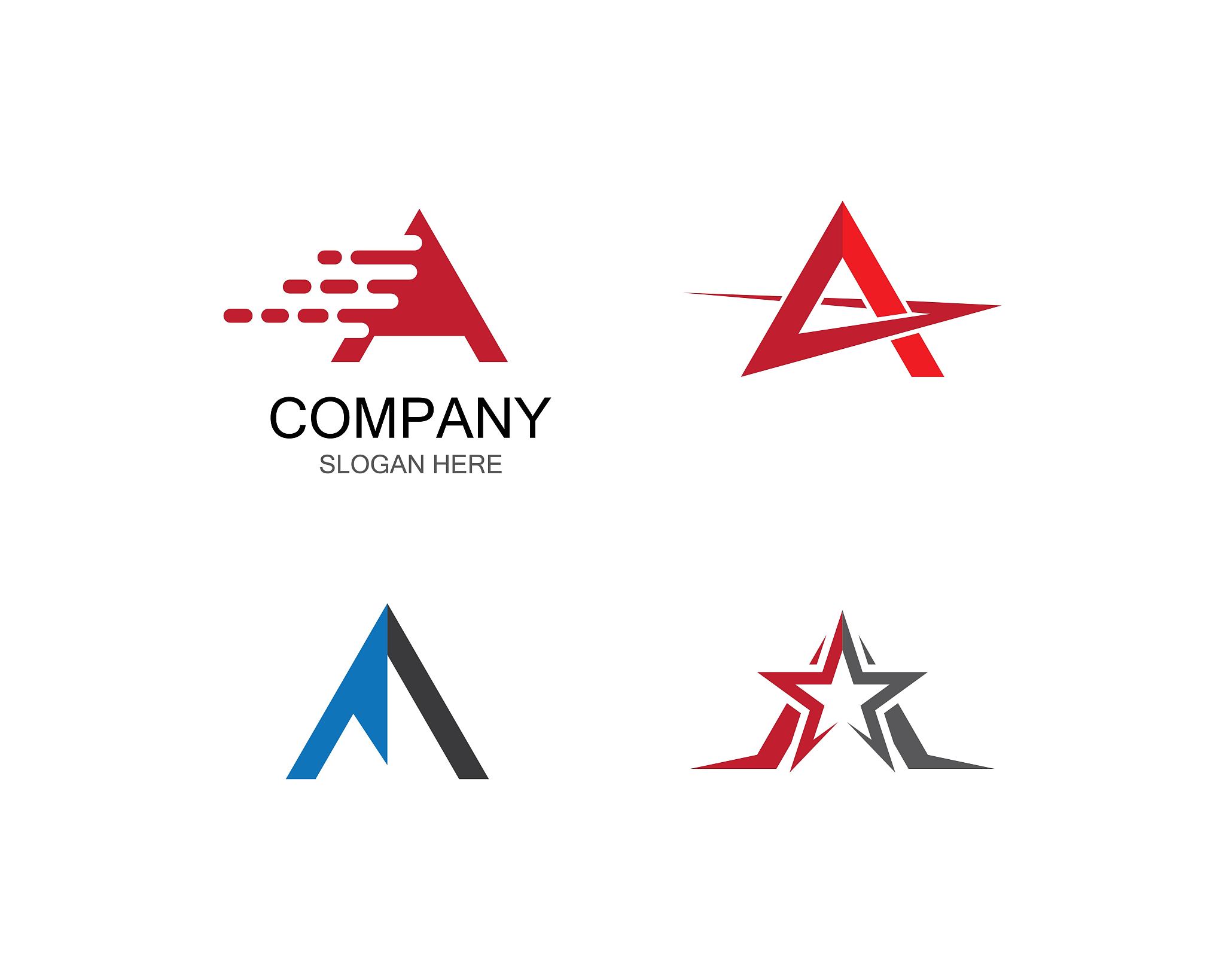 letter a symbol illustration