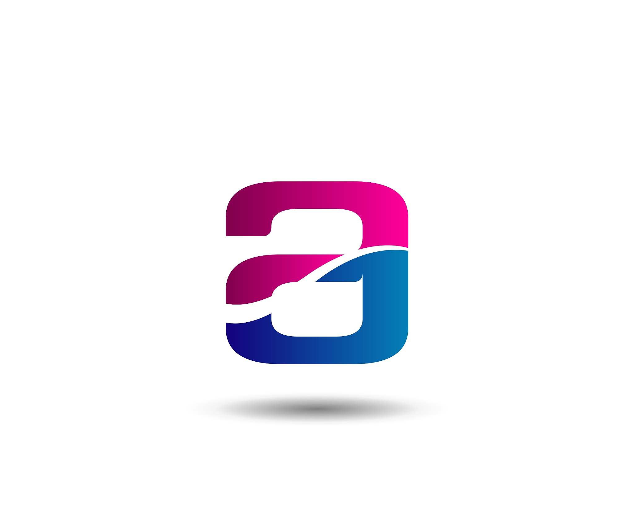 logo a letter company design template