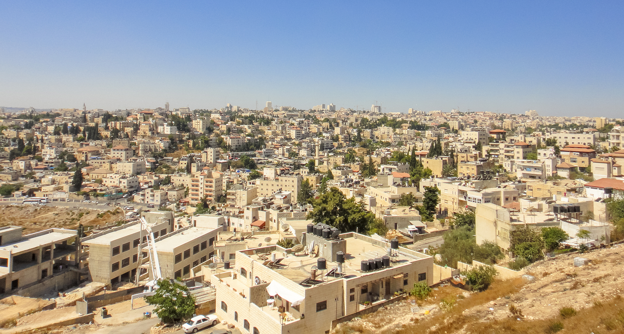 view to jerusalem. israel. middle east