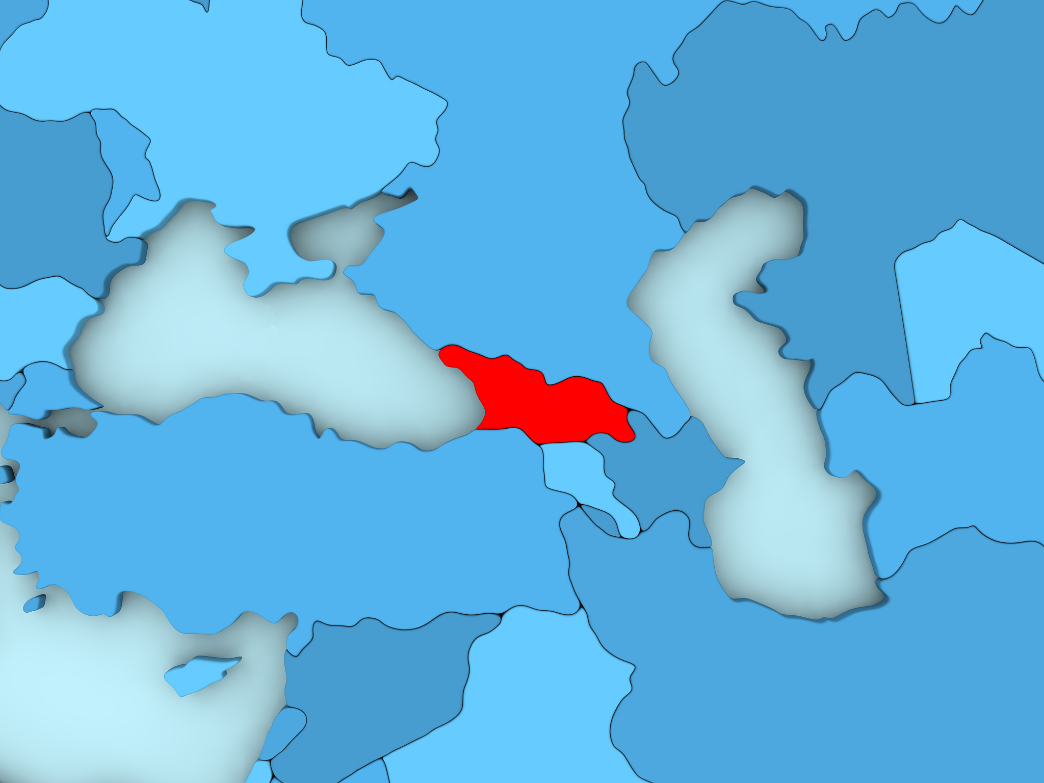 georgia on 3d map