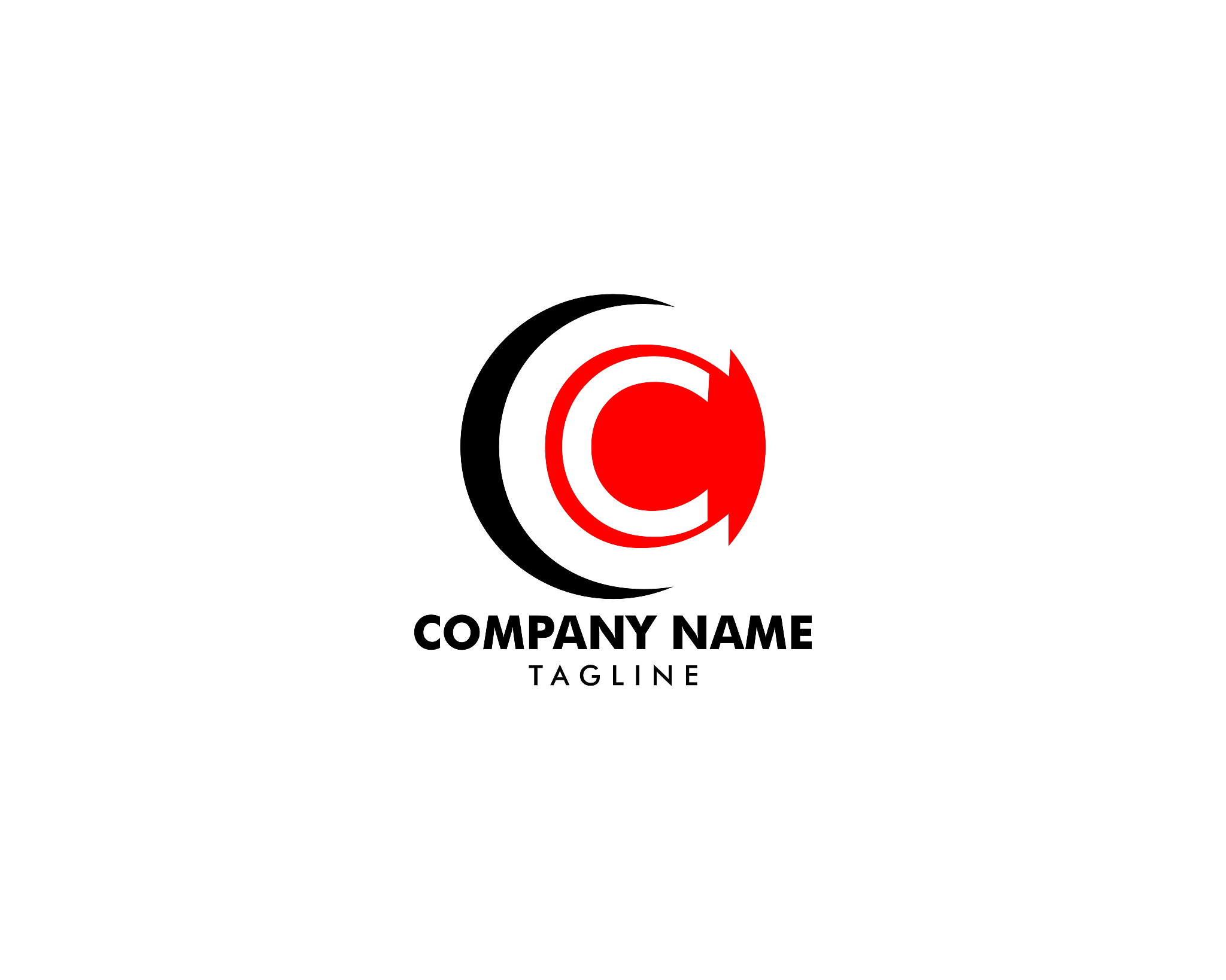 initial letter cc   template design