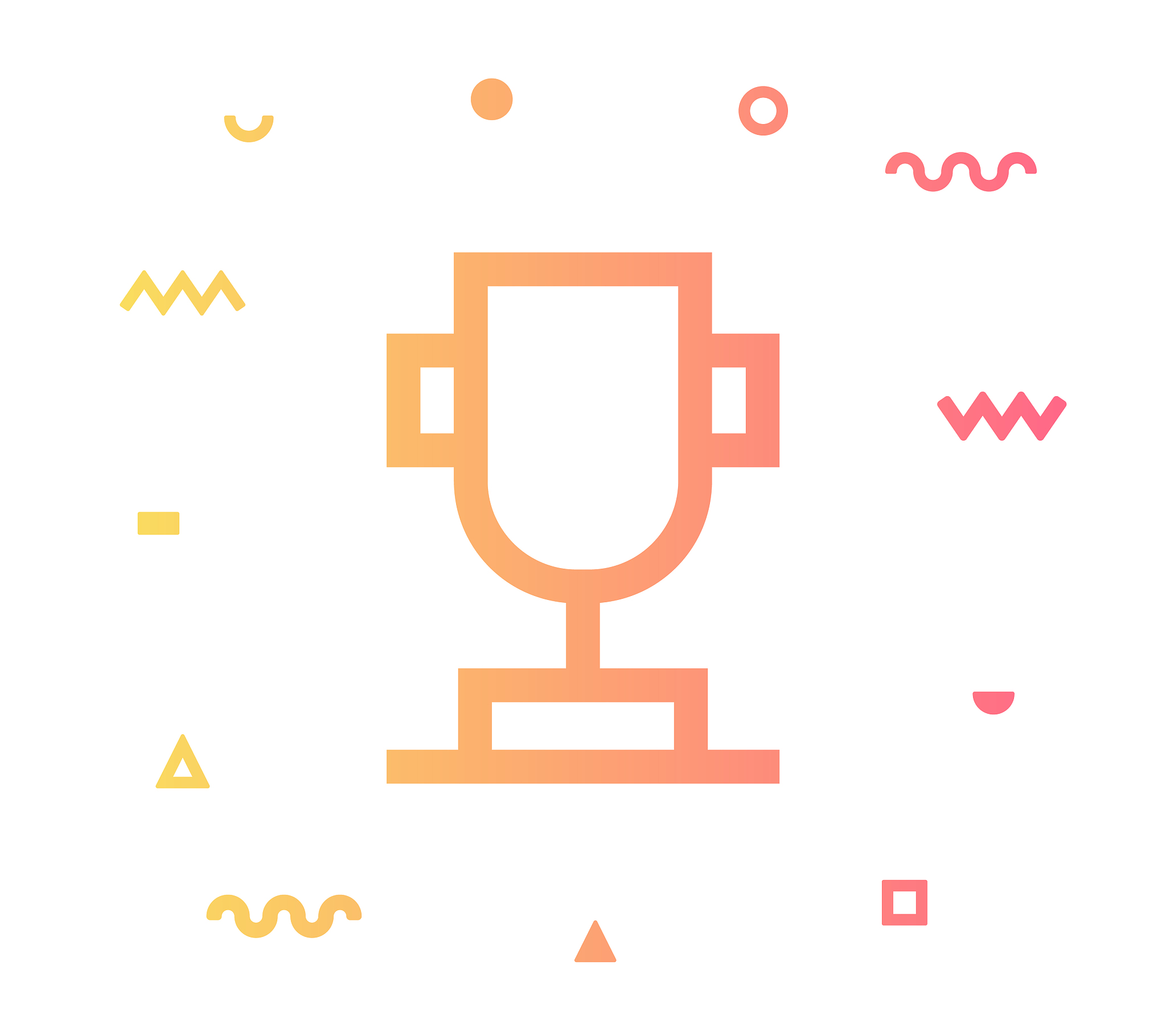 achievements line style icon design