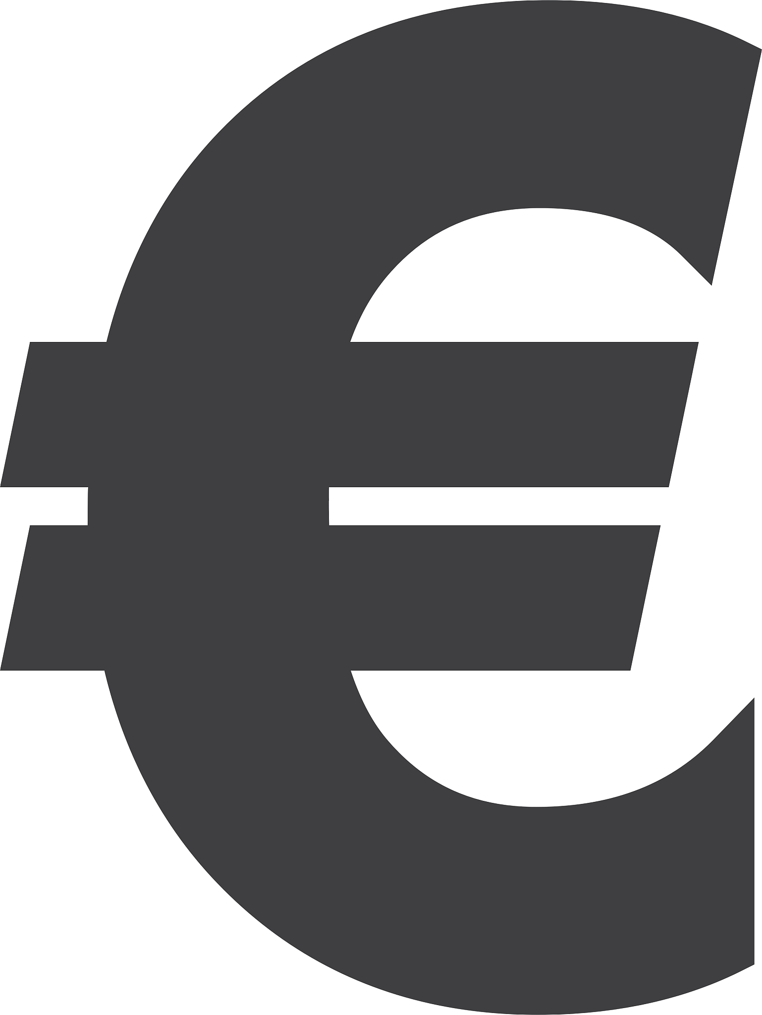 euro money financial item economy icon