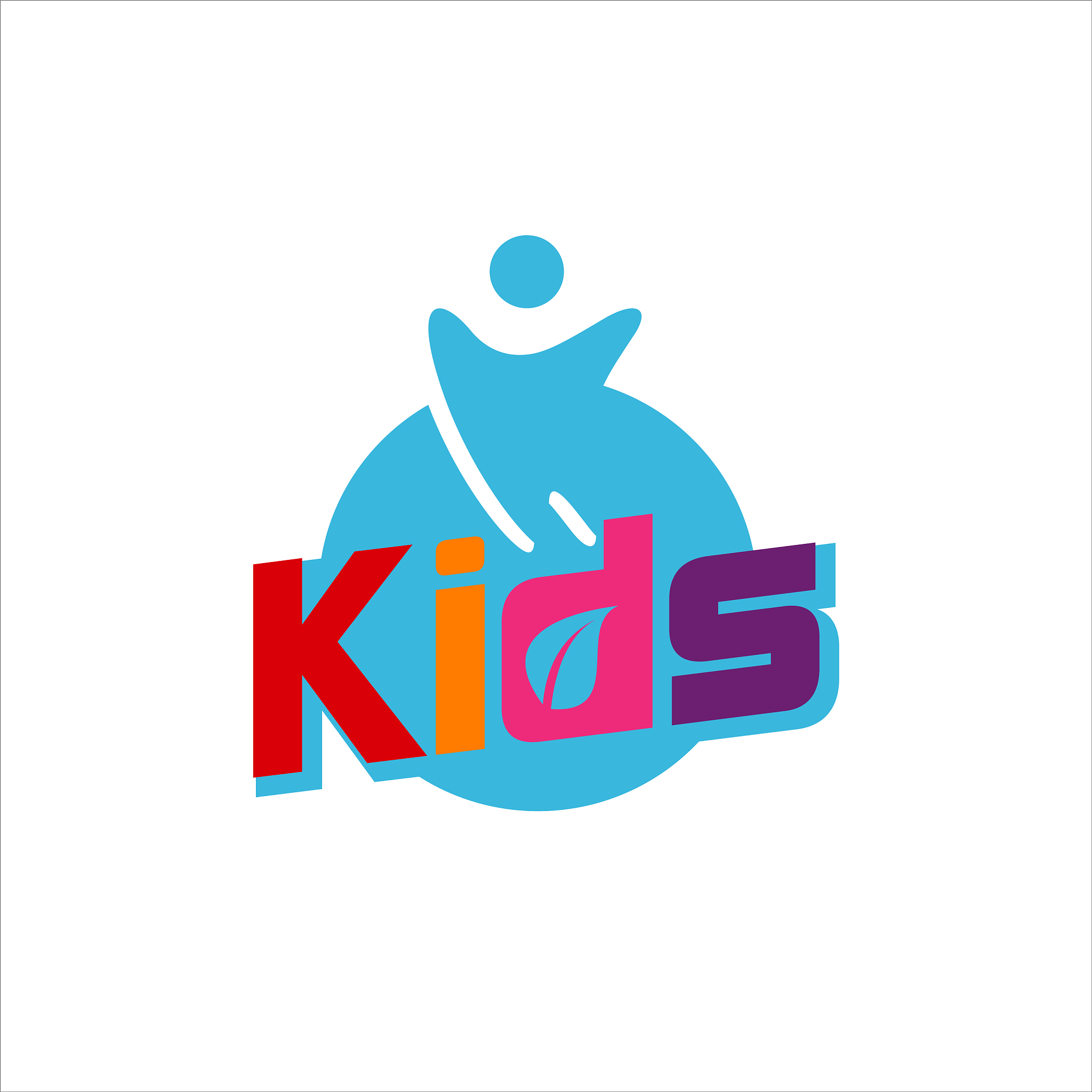 colorful abstract kids design